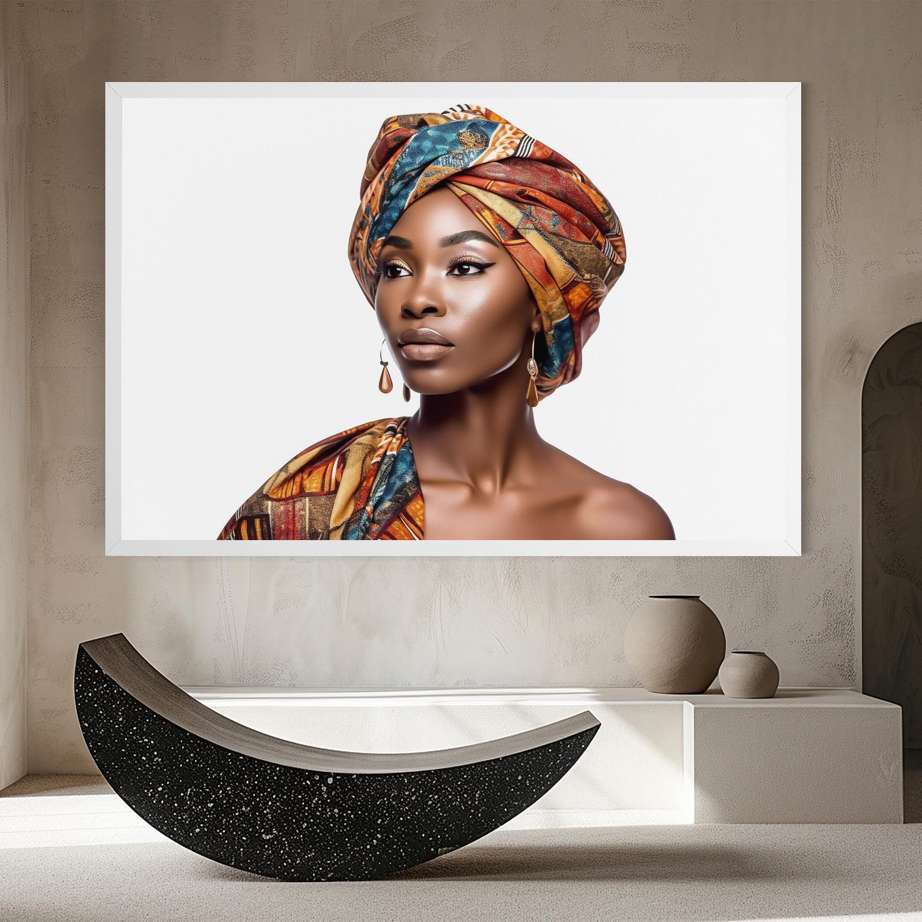 African Woman Turban mockup 8