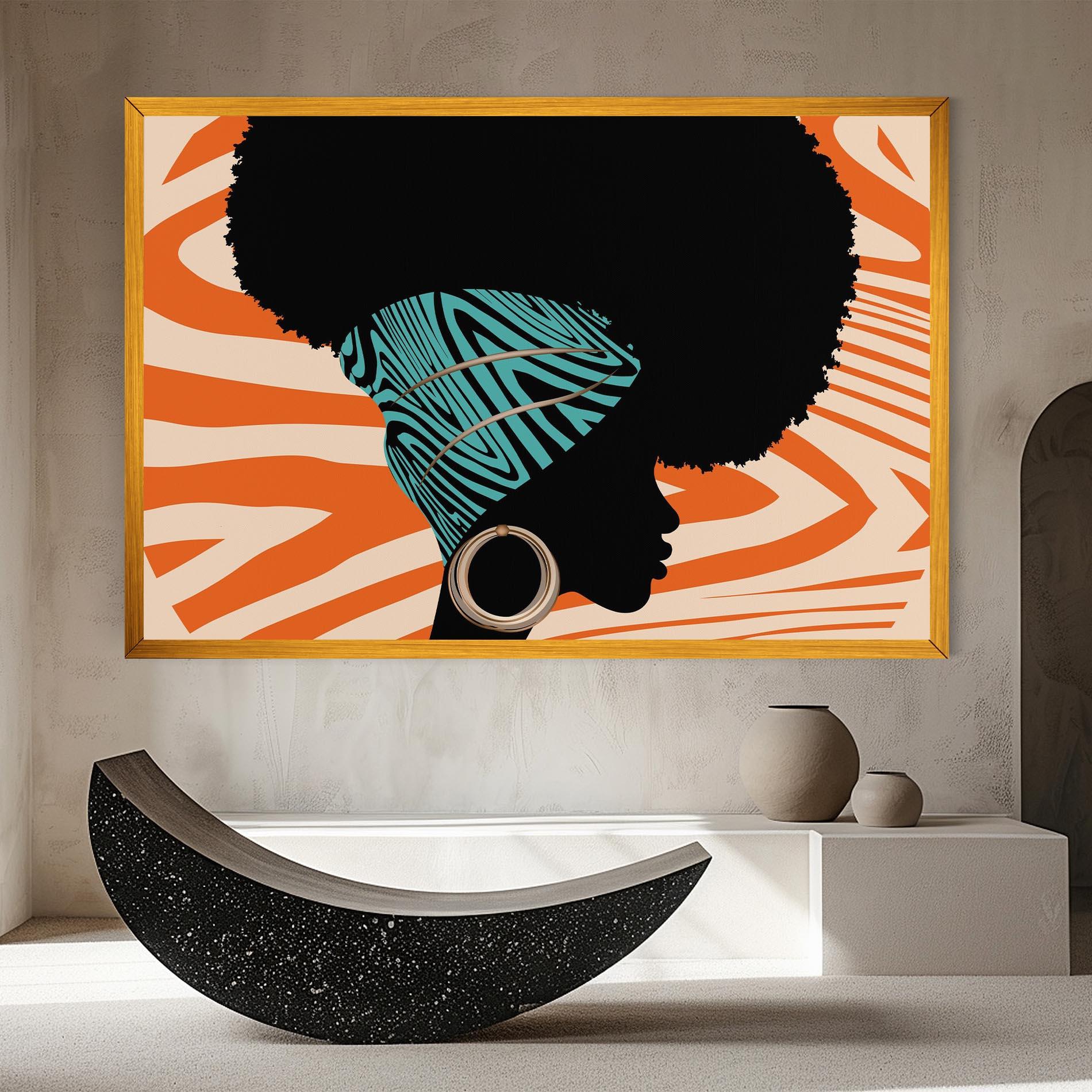 Leinwandbild African Bandana mockup 8