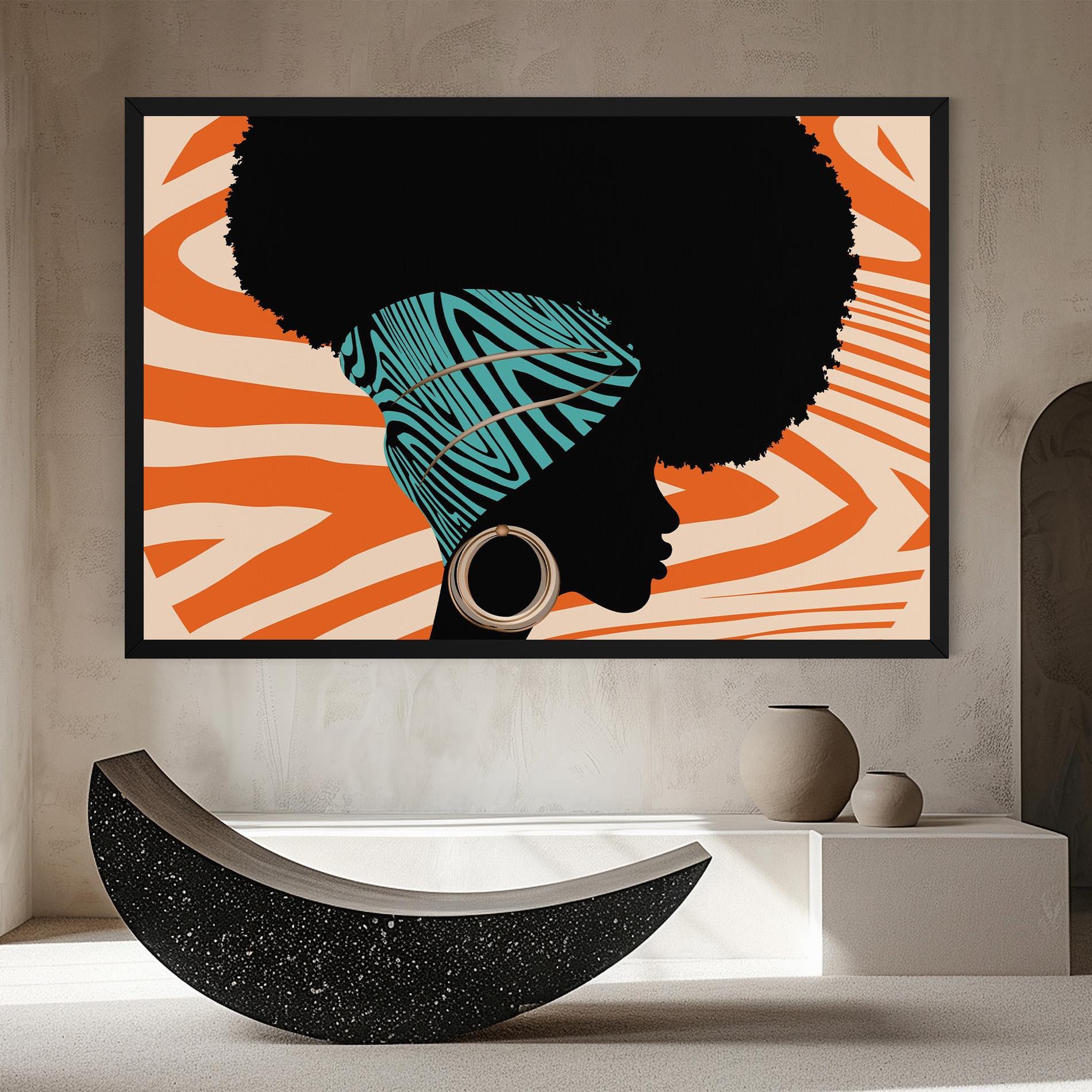 Leinwandbild African Bandana mockup 8