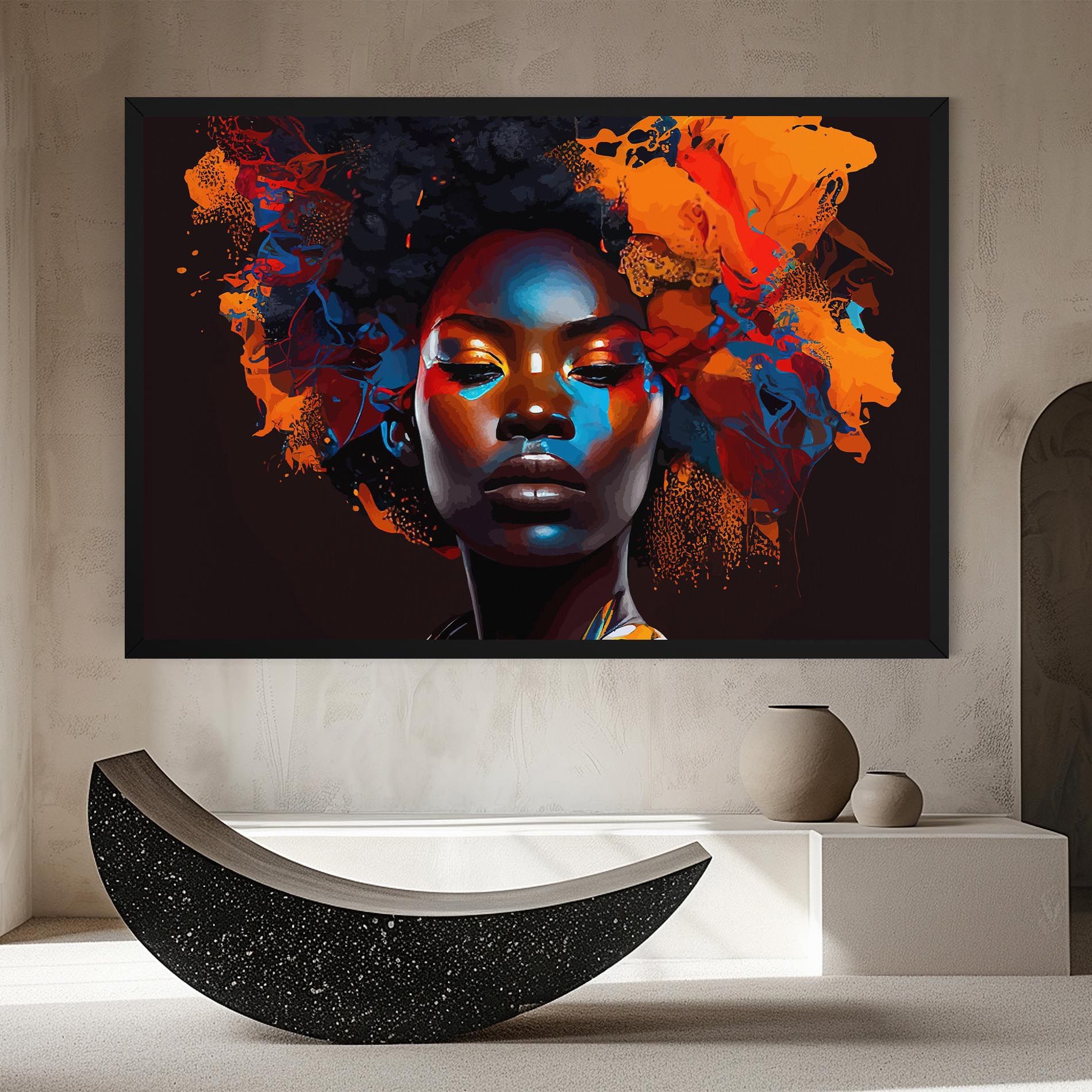 Africat Yellow Hair mockup 8