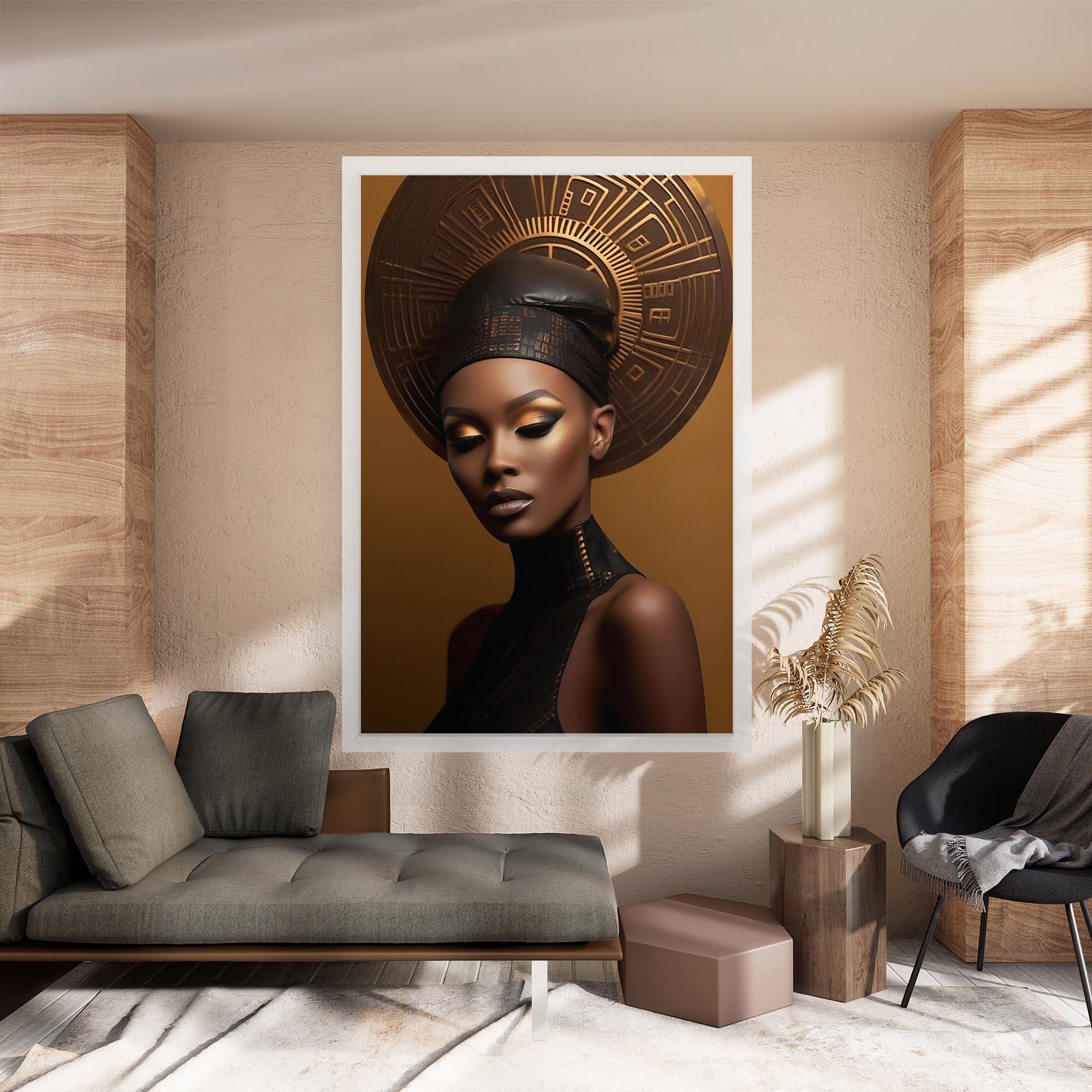 Leinwandbild African Abstract Art mockup 8