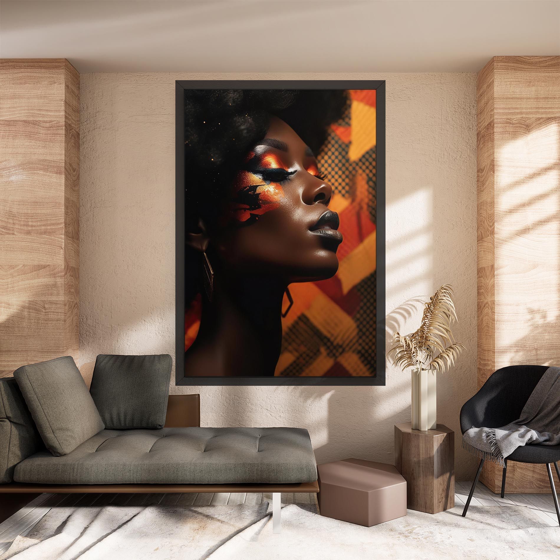 Orange Makeup Woman mockup 8