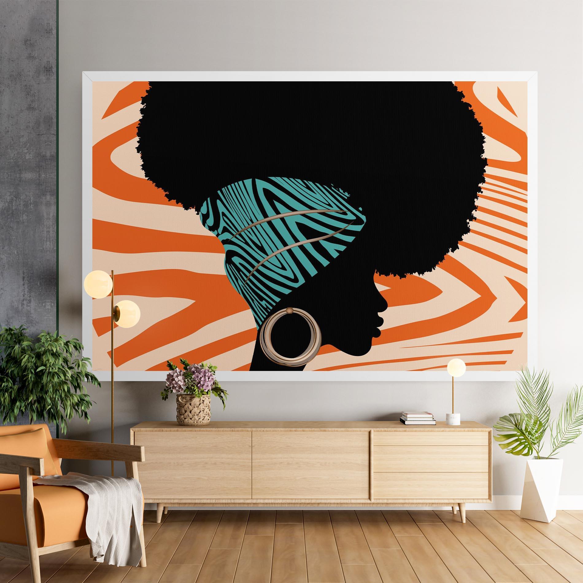 Leinwandbild African Bandana mockup 9
