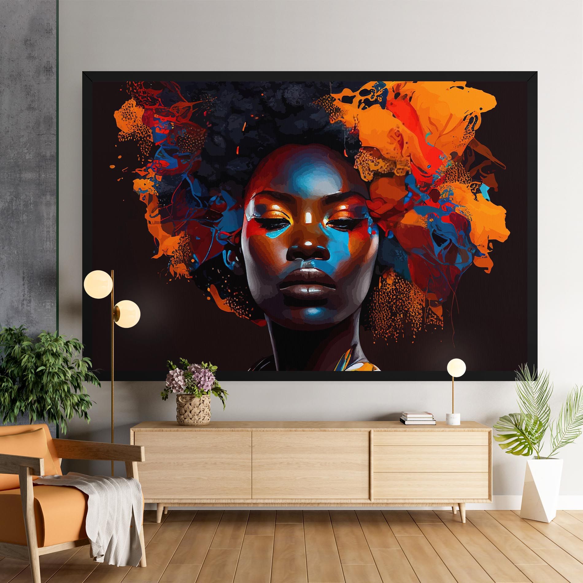 Africat Yellow Hair mockup 9