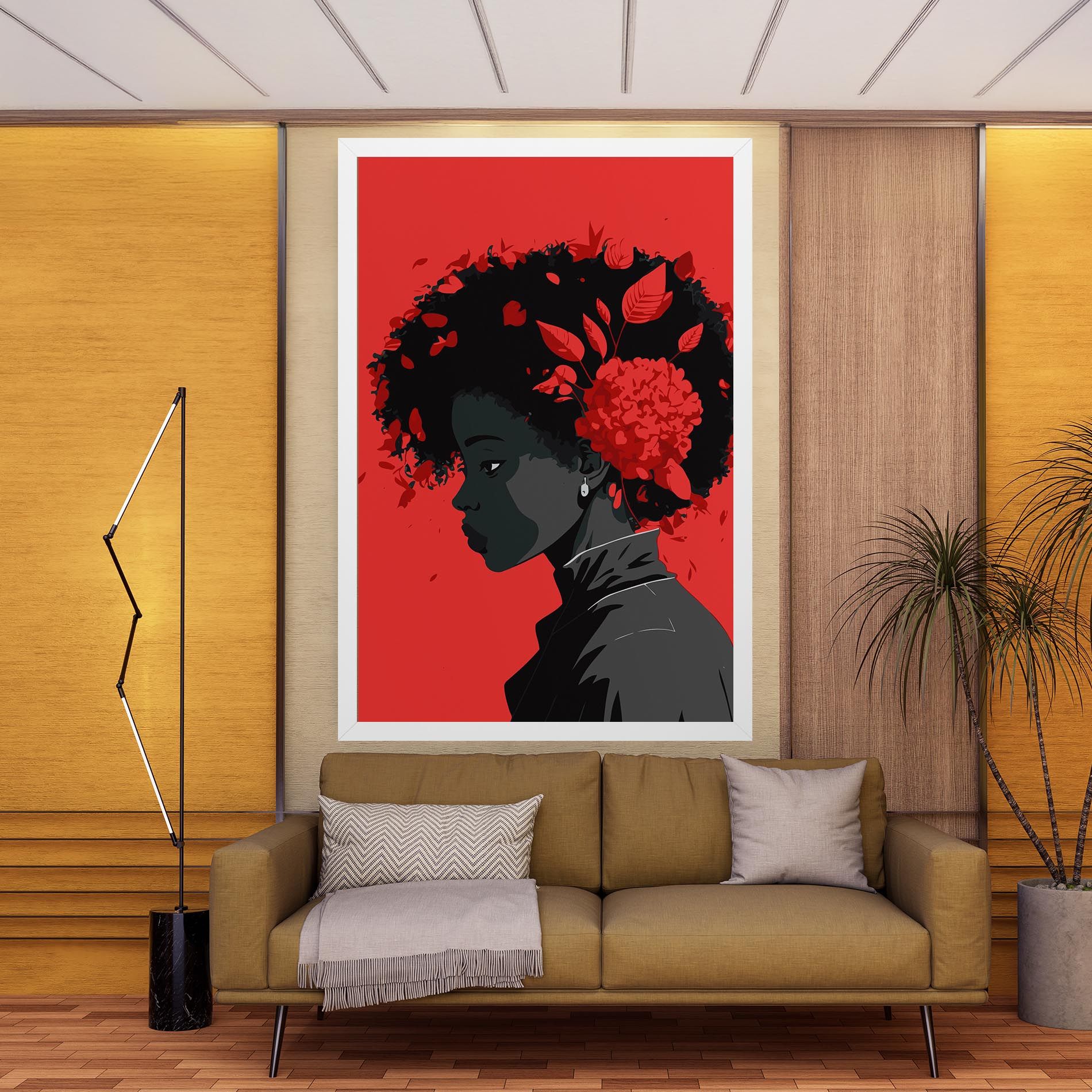 African Red Flower mockup 9