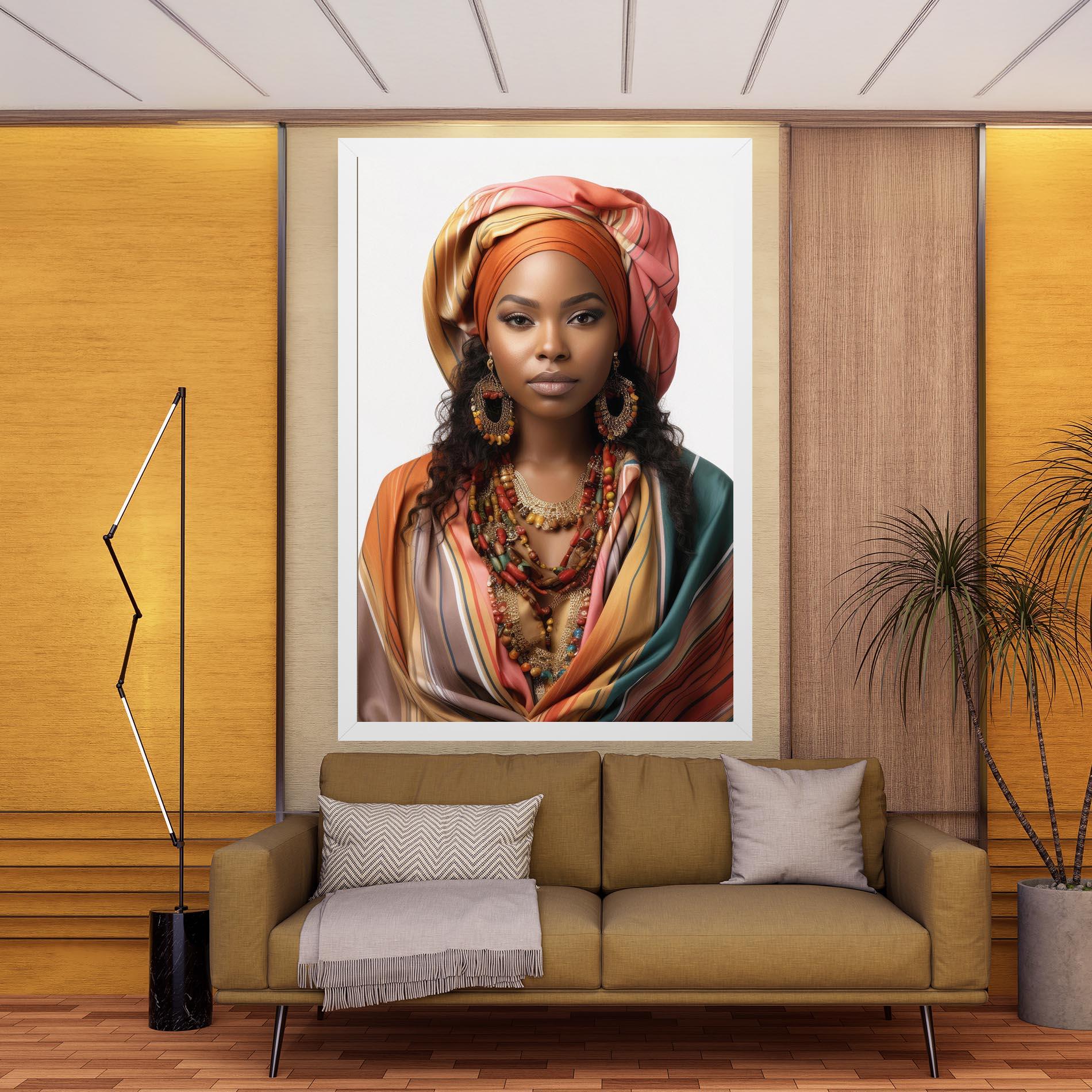 Leinwandbild East African Woman mockup 9