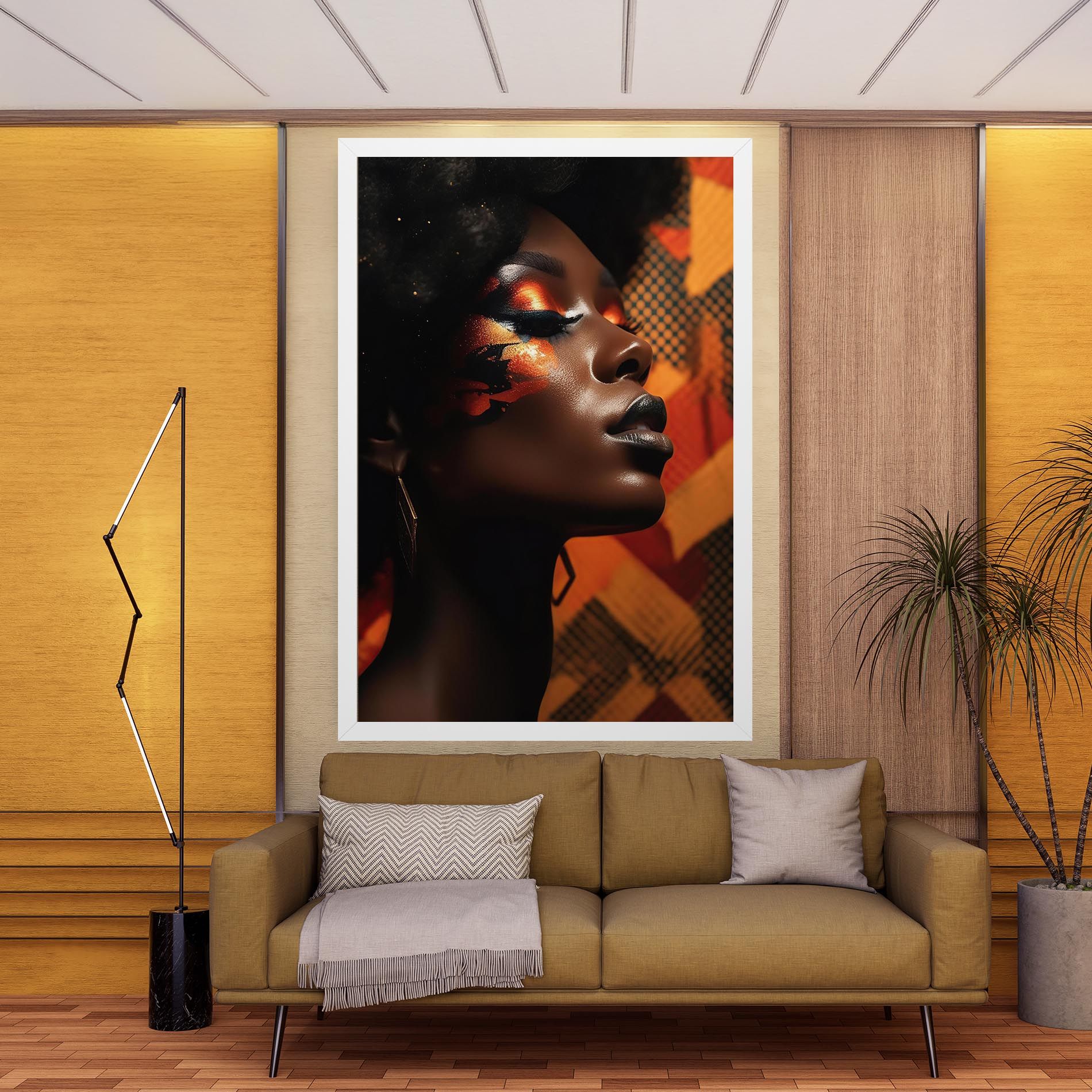 Orange Makeup Woman mockup 9