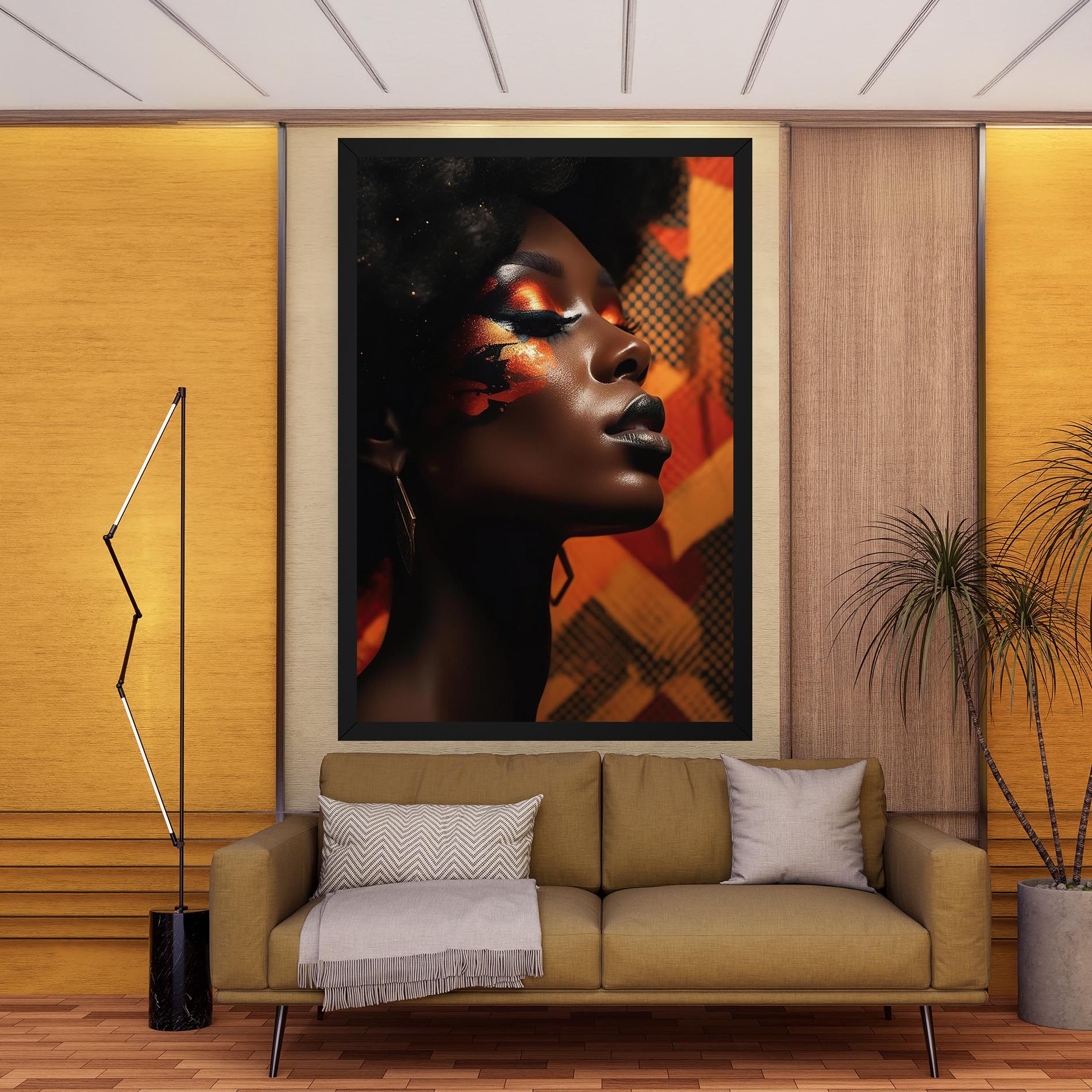 Orange Makeup Woman mockup 9