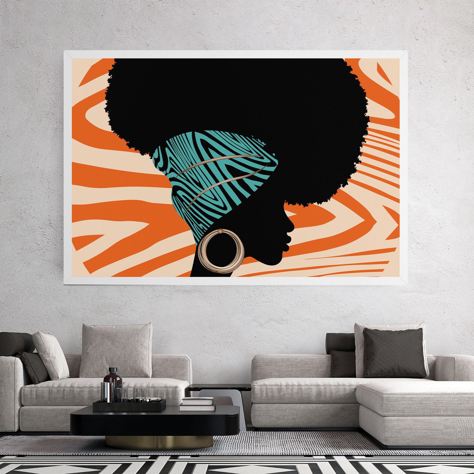 Leinwandbild African Bandana mockup 2