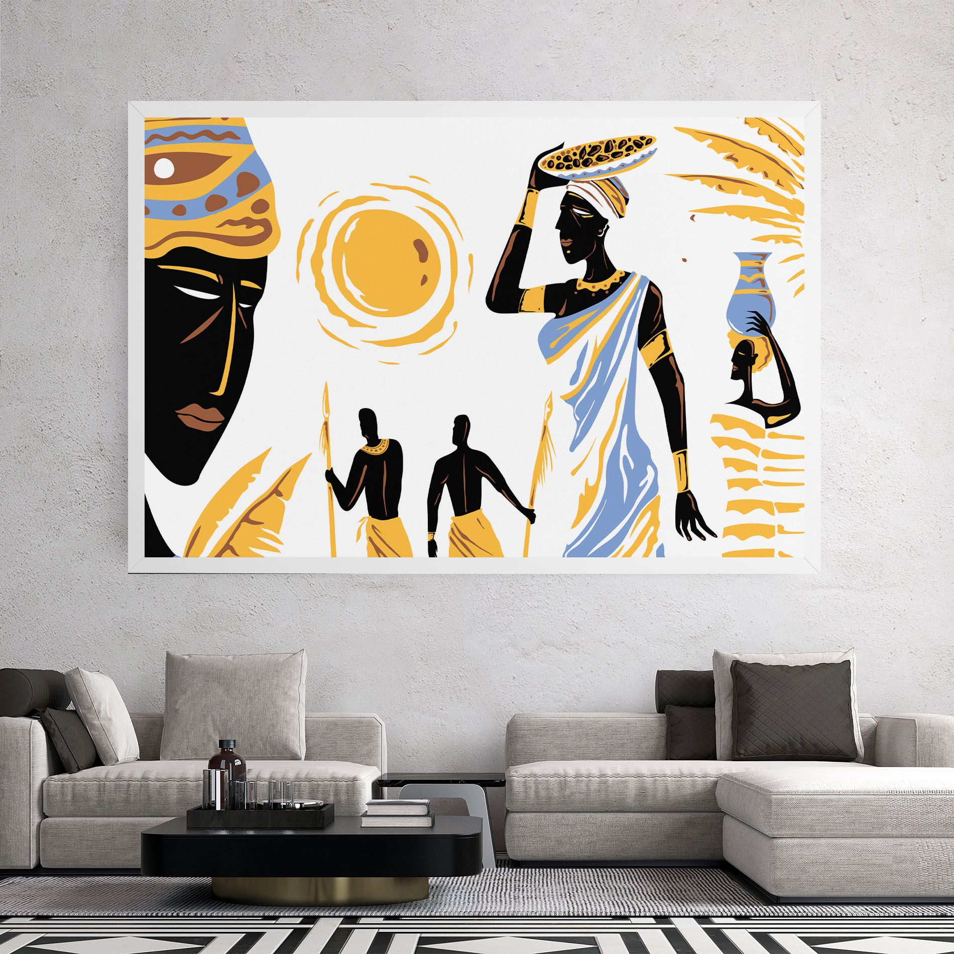 African Drawing mockup 2