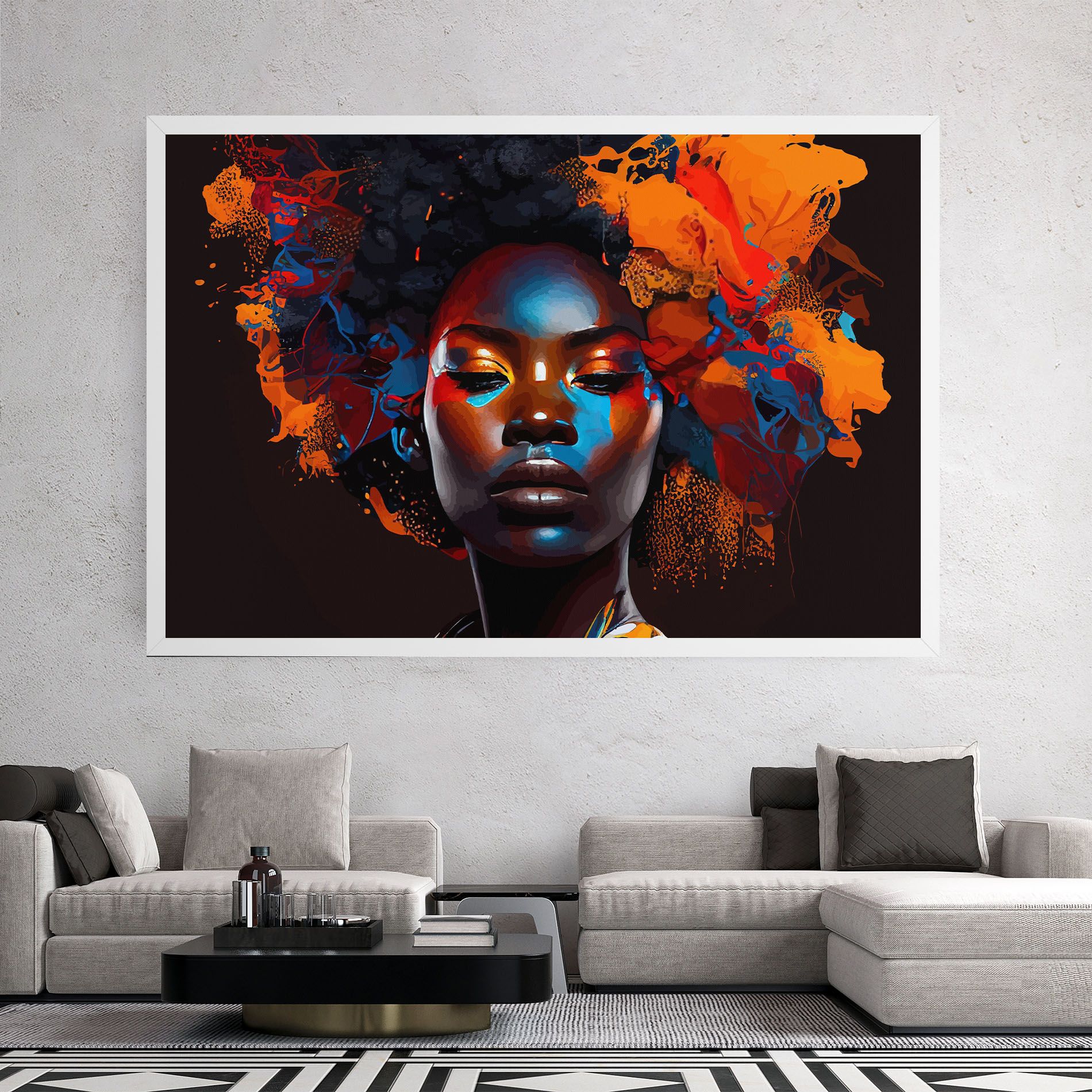 Africat Yellow Hair mockup 2