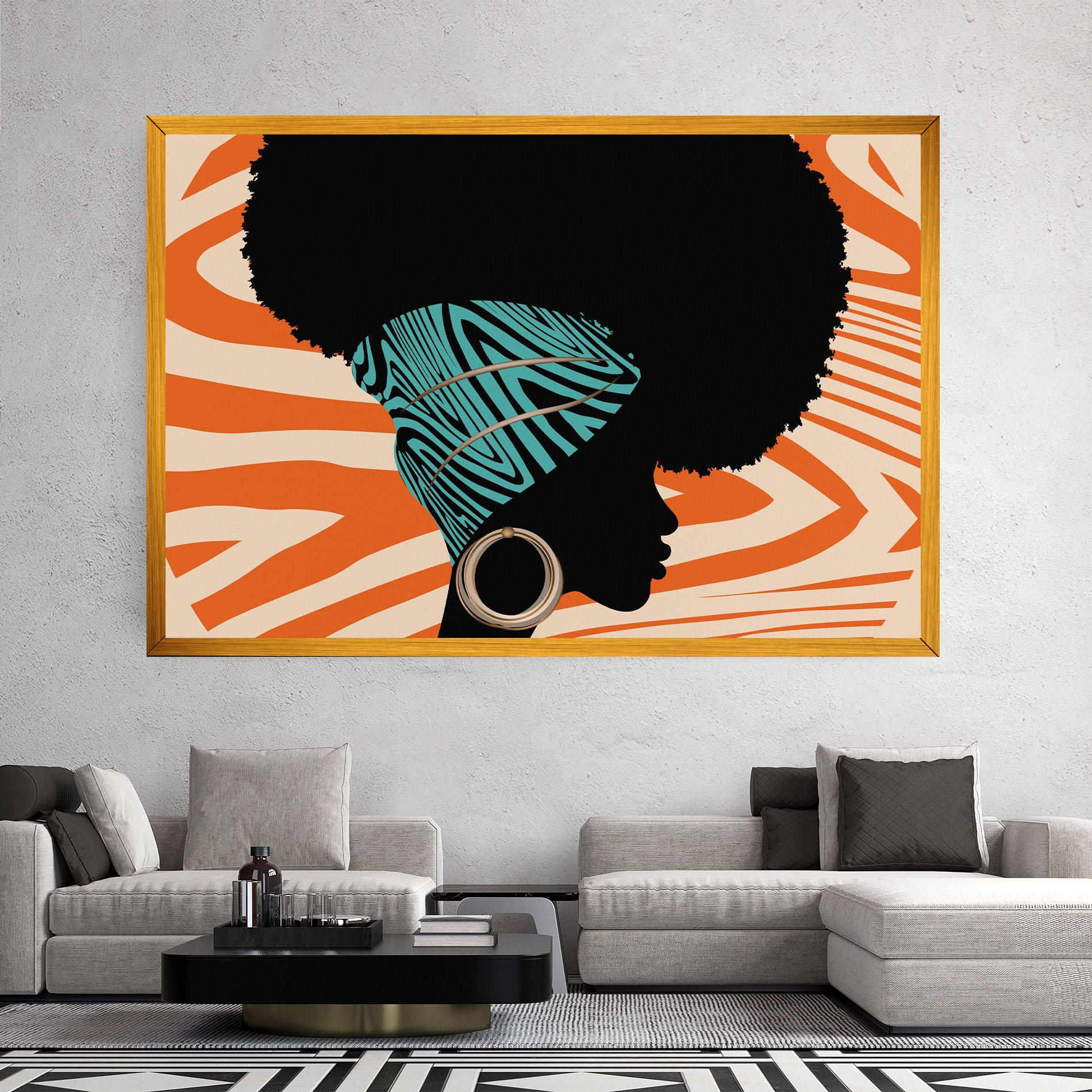 Leinwandbild African Bandana mockup 2