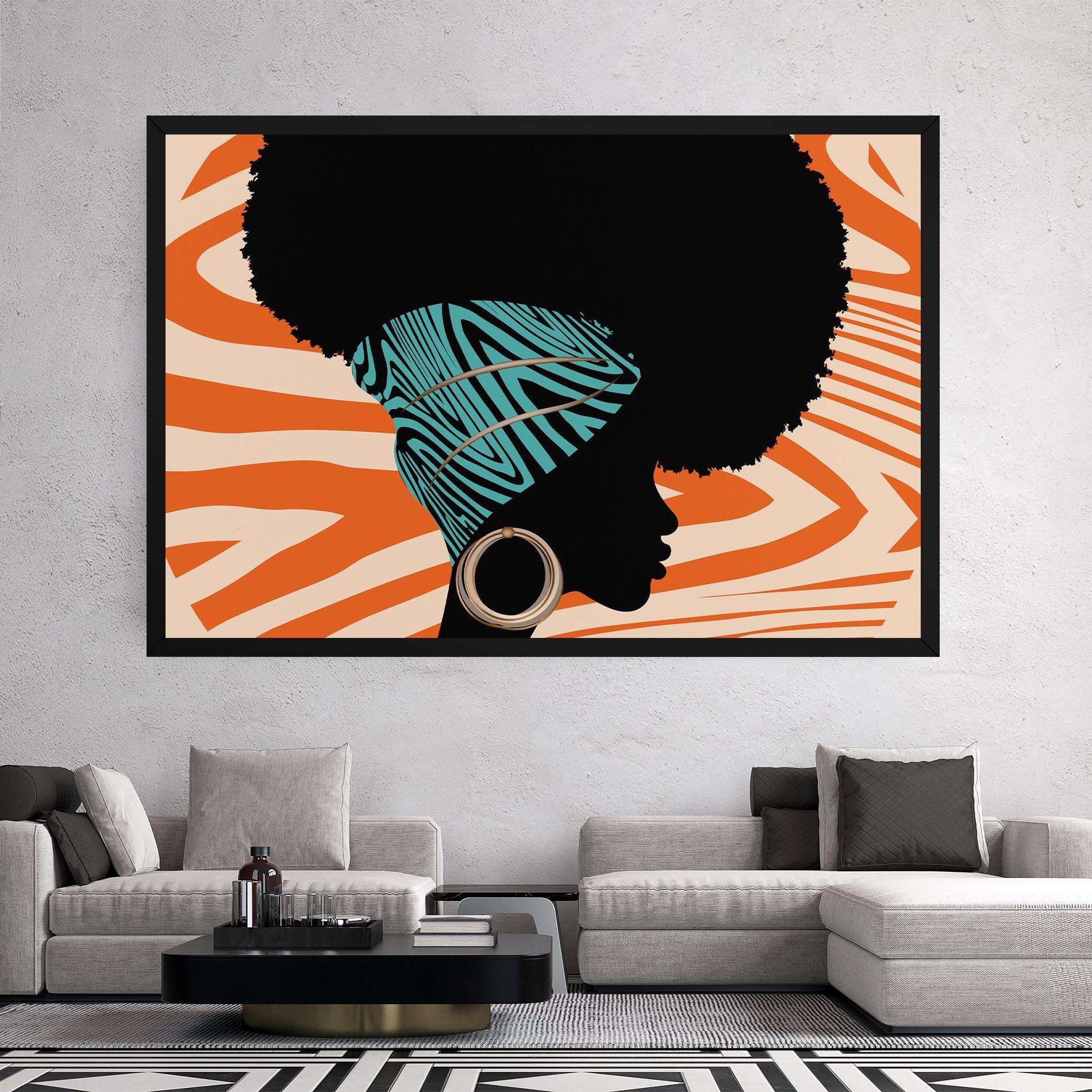 Leinwandbild African Bandana mockup 2