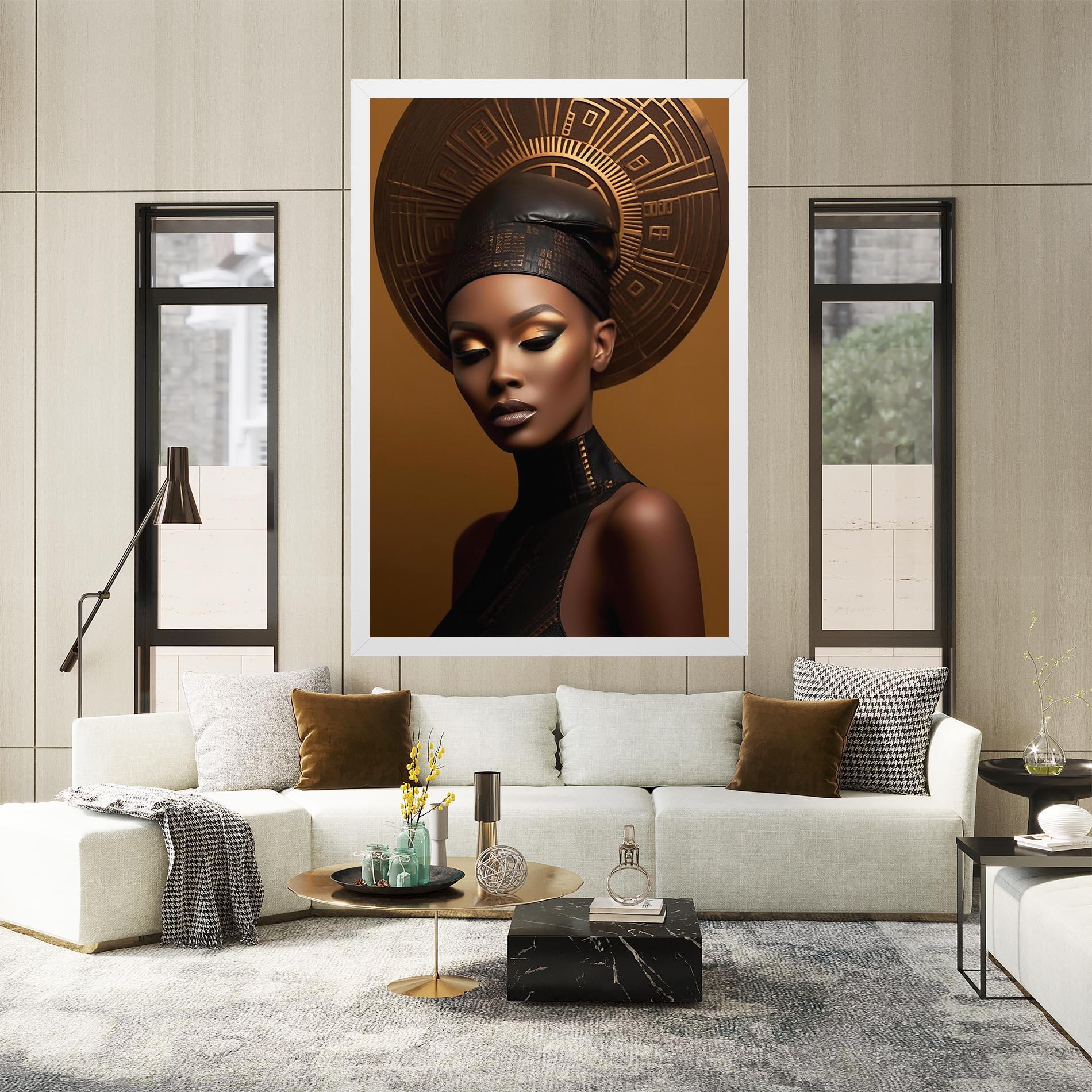 Leinwandbild African Abstract Art mockup 2
