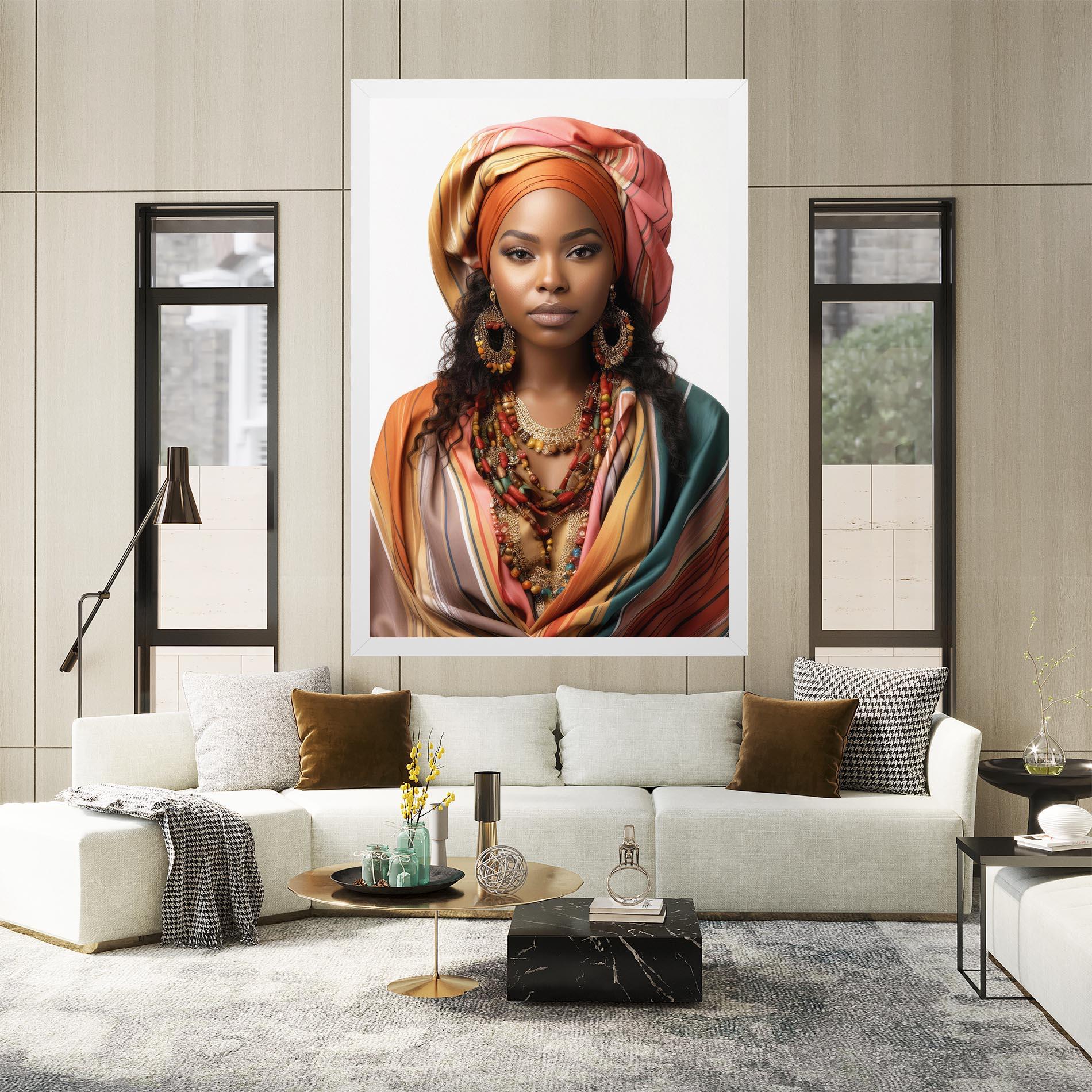 Leinwandbild East African Woman mockup 2