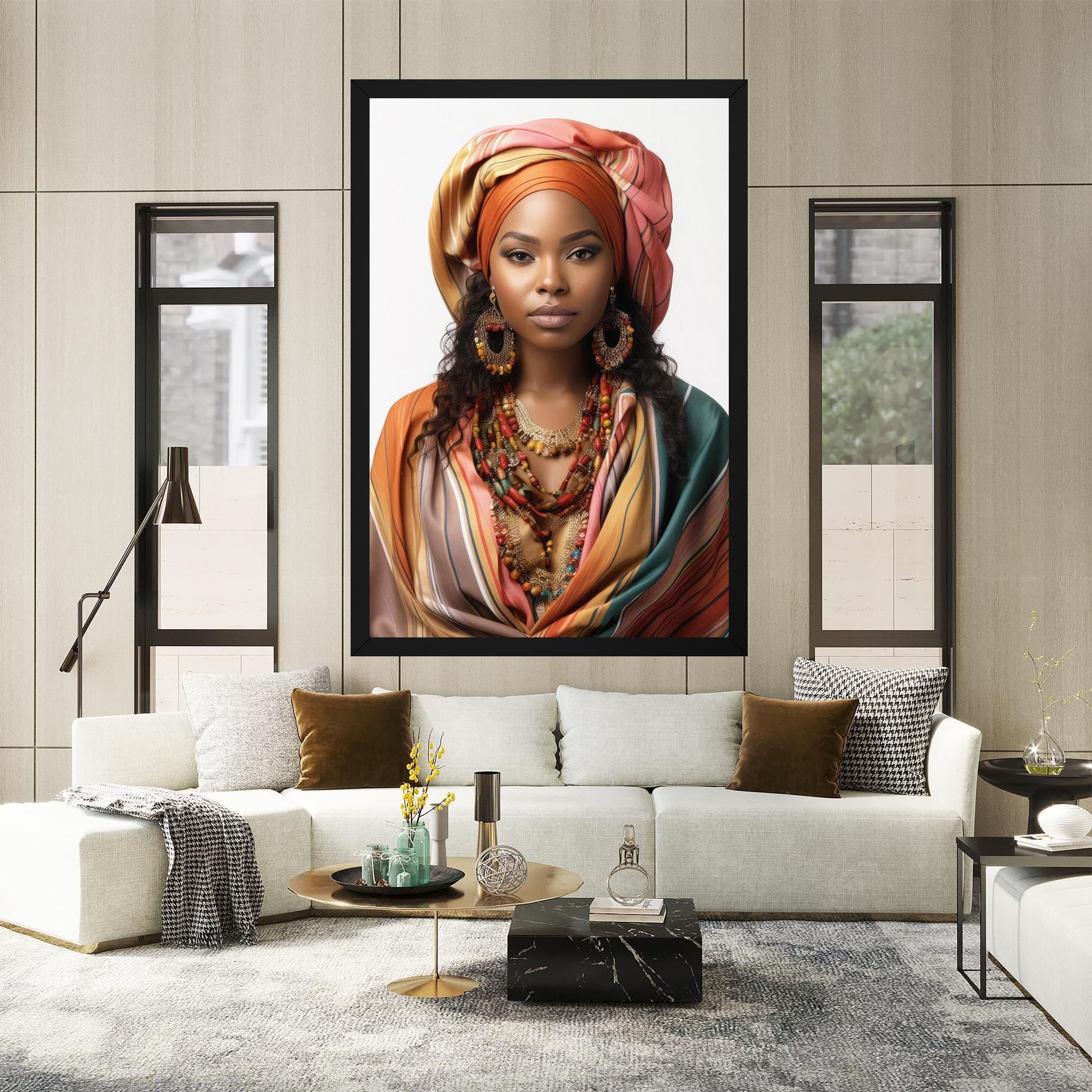 East African Woman mockup 2