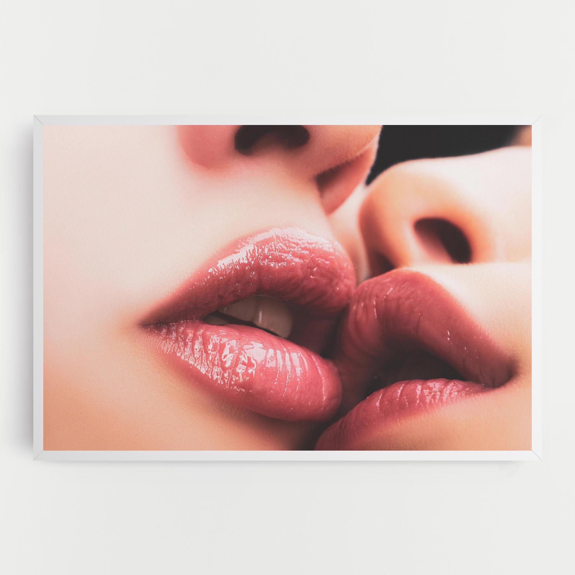 Leinwandbild Beautiful Lips mockup 0