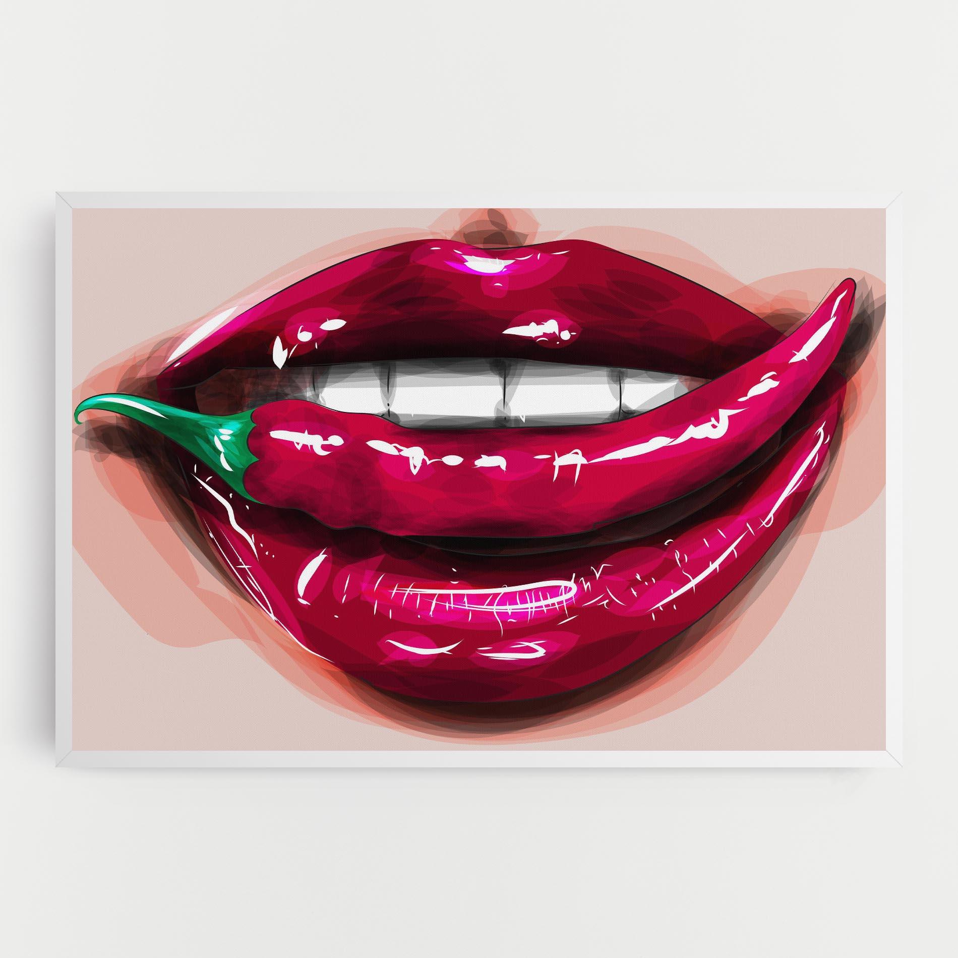 Leinwandbild Chilli Lips mockup 0