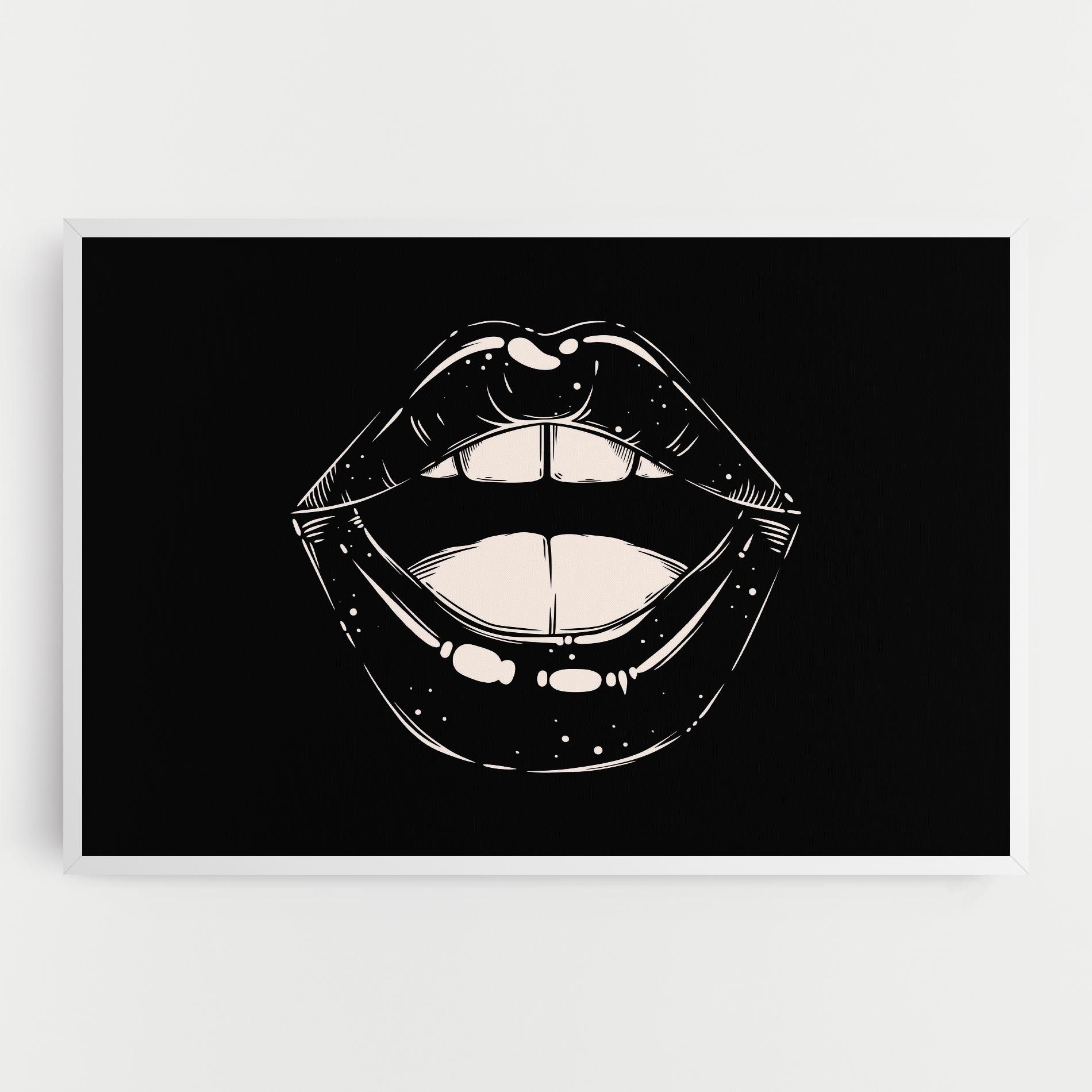 Lips On Black mockup 0