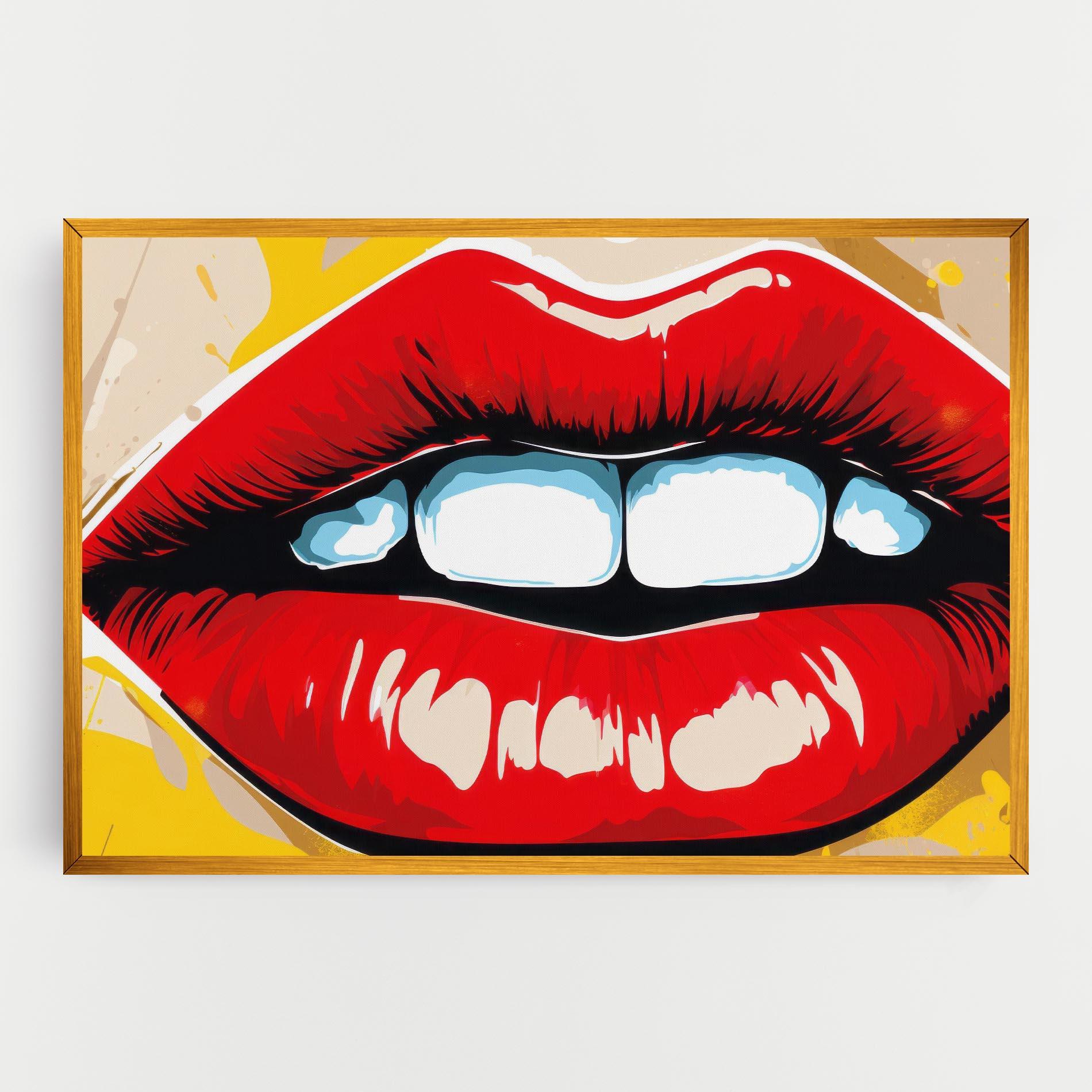 Leinwandbild Pop Lips mockup 0