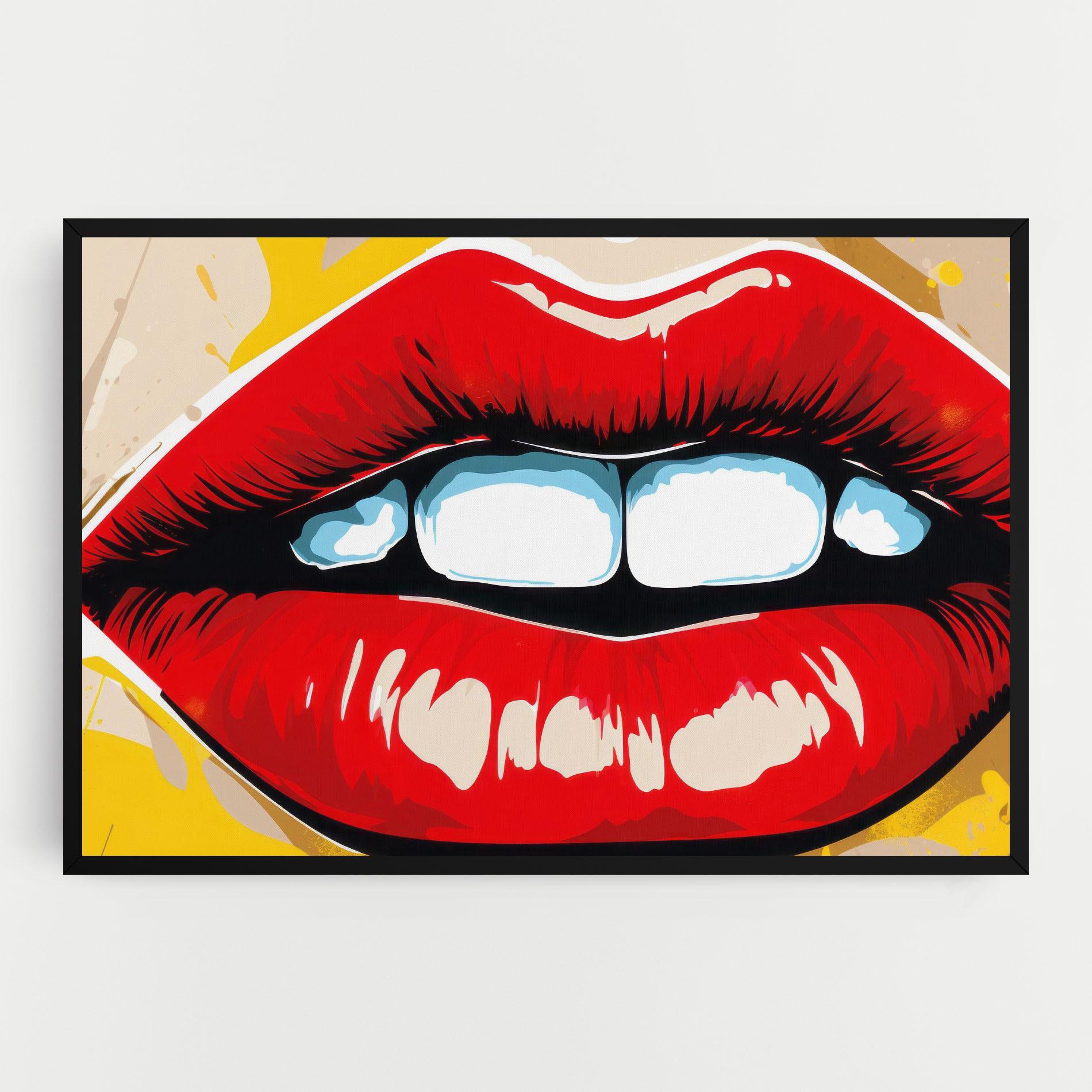 Leinwandbild Pop Lips mockup 0