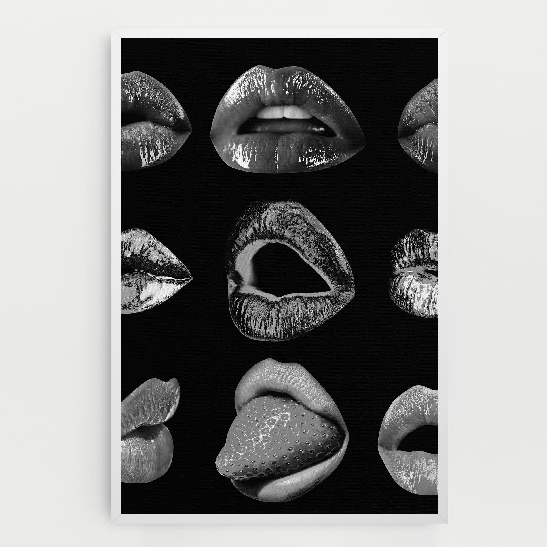 Grey Lips Collage mockup 0