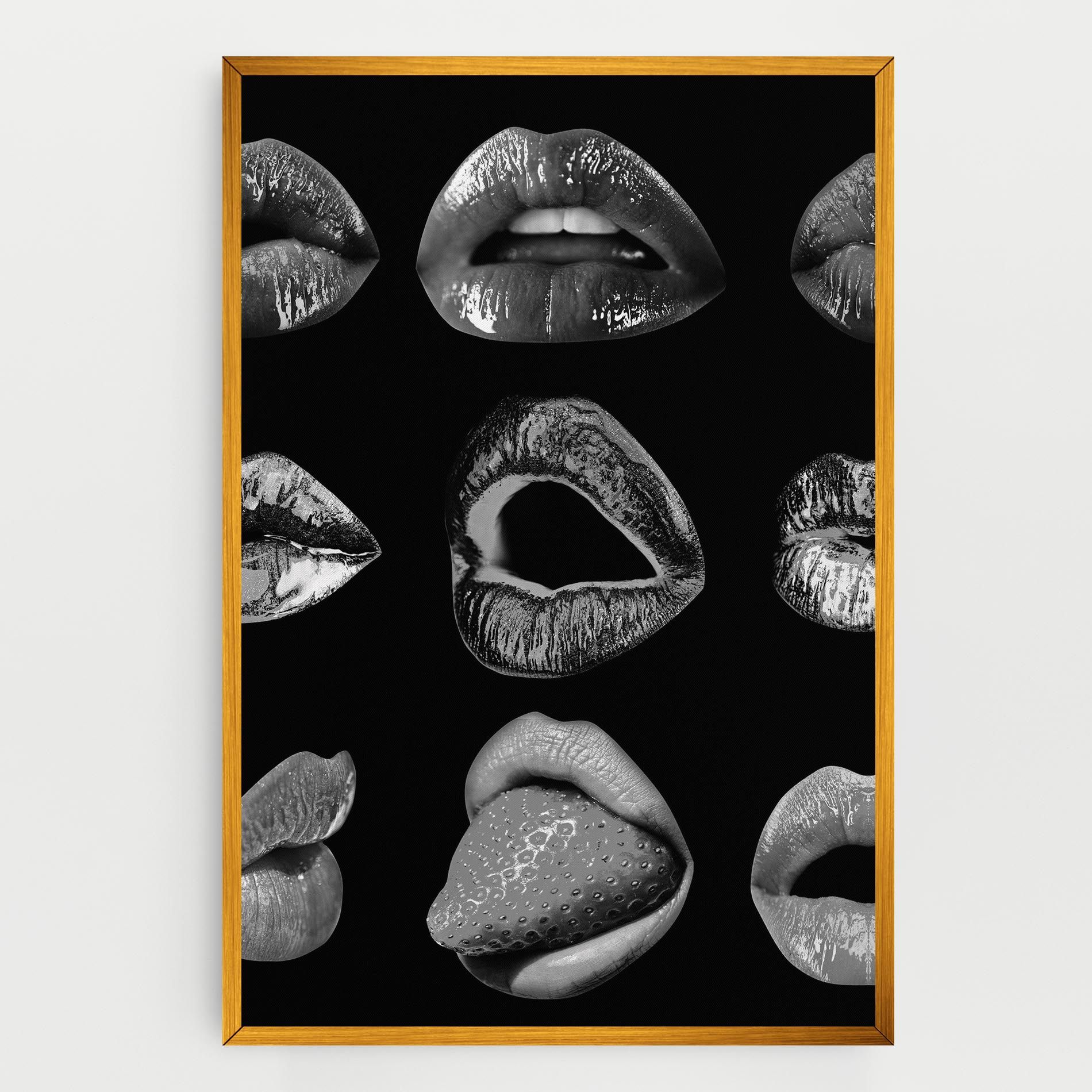 Grey Lips Collage mockup 0