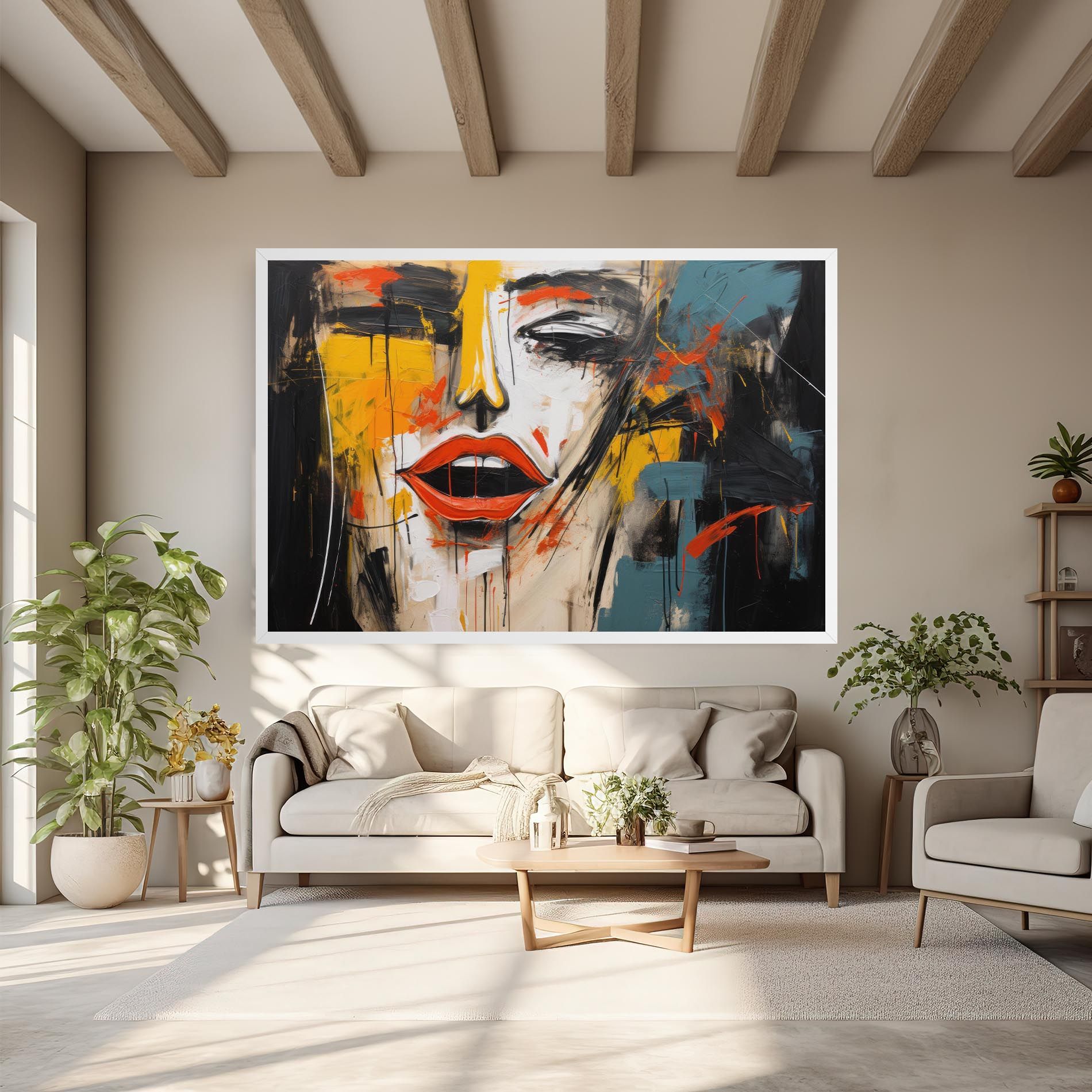 Abstract Woman Lips mockup 6