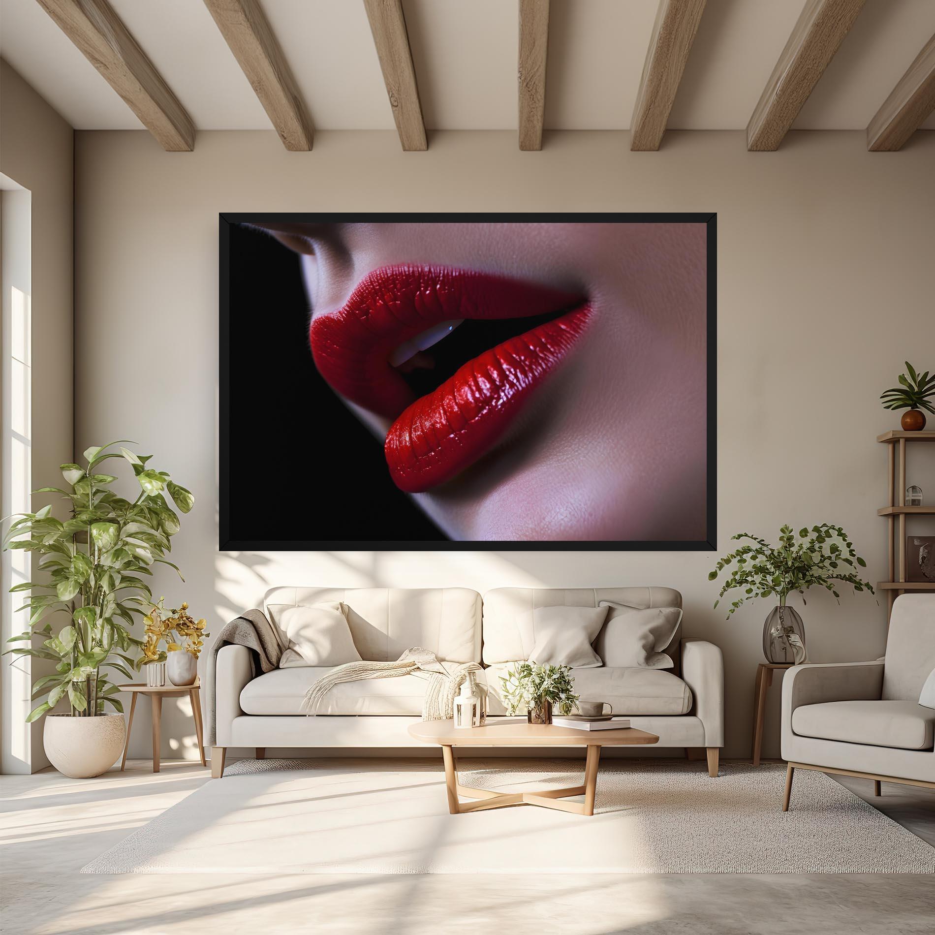 Leinwandbild Close Up Woman mockup 6