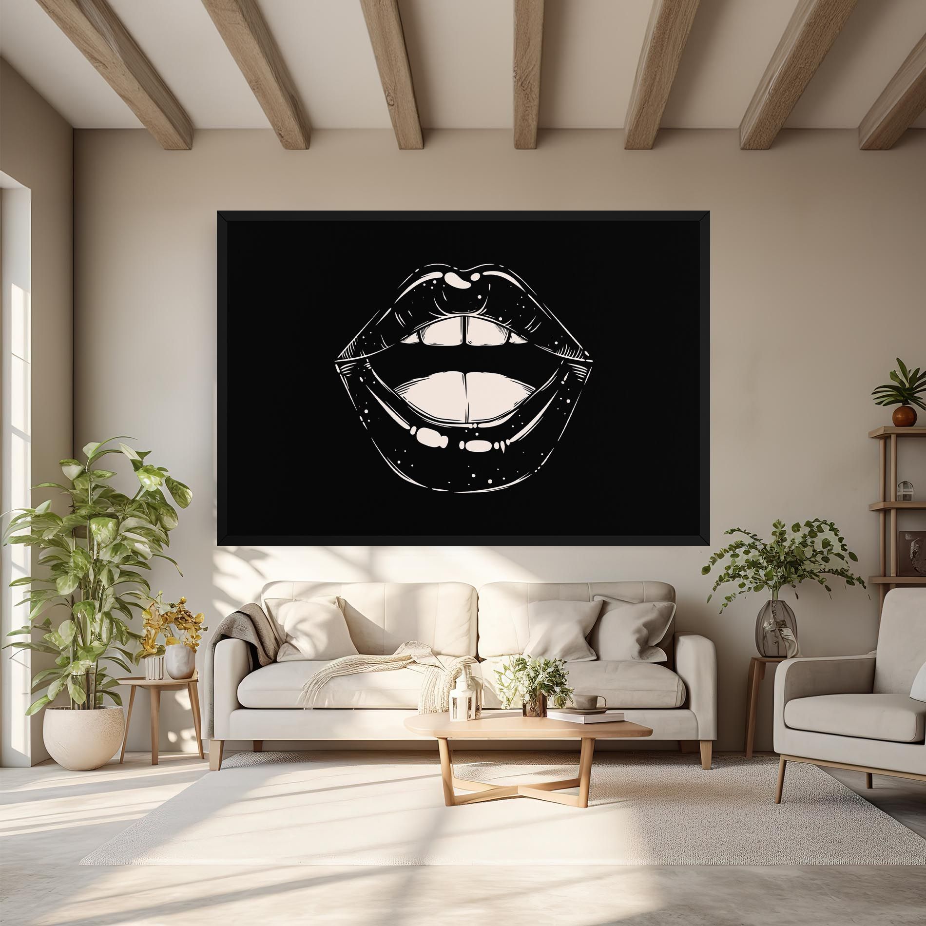 Lips On Black mockup 6