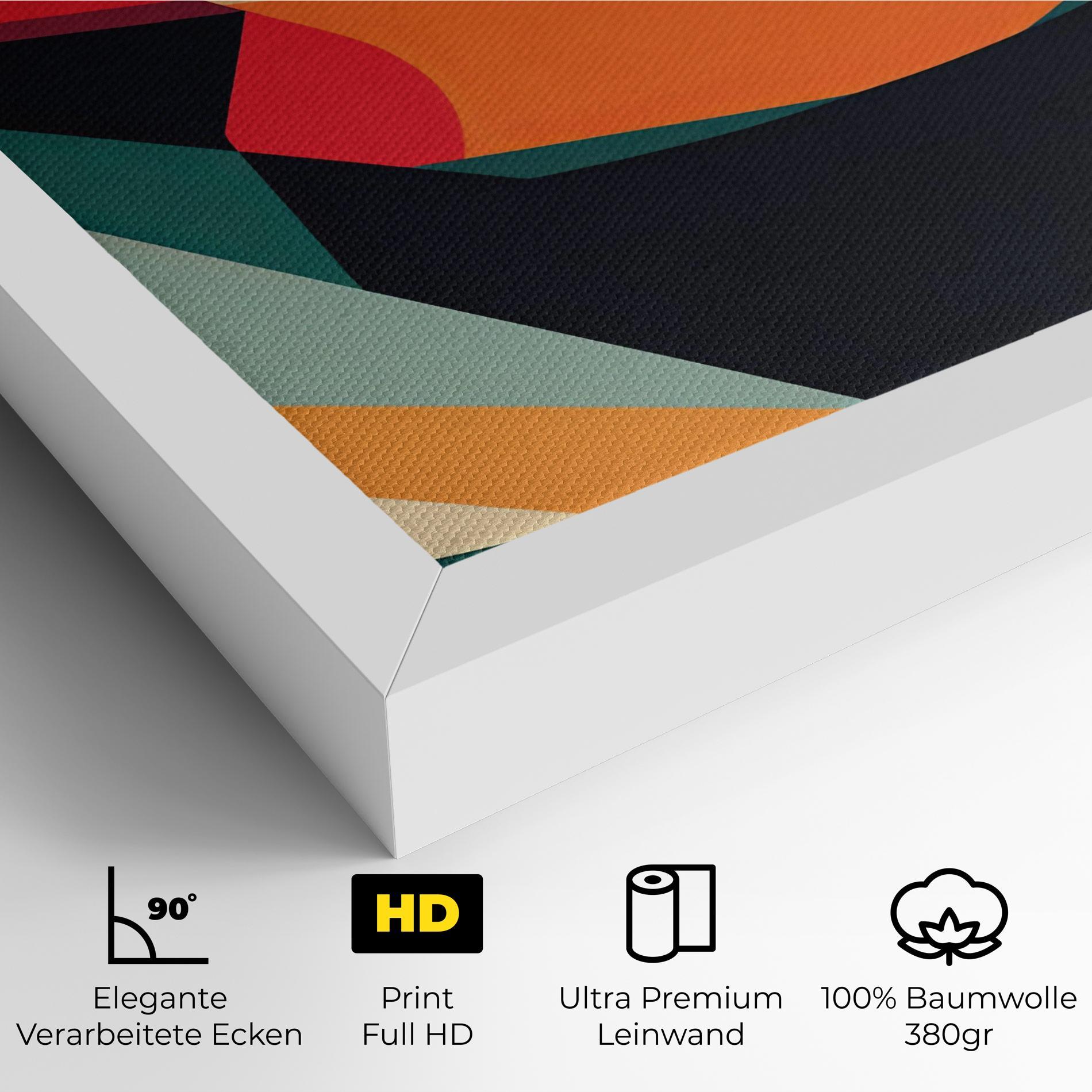 Leinwandbild Abstract Lips mockup 4