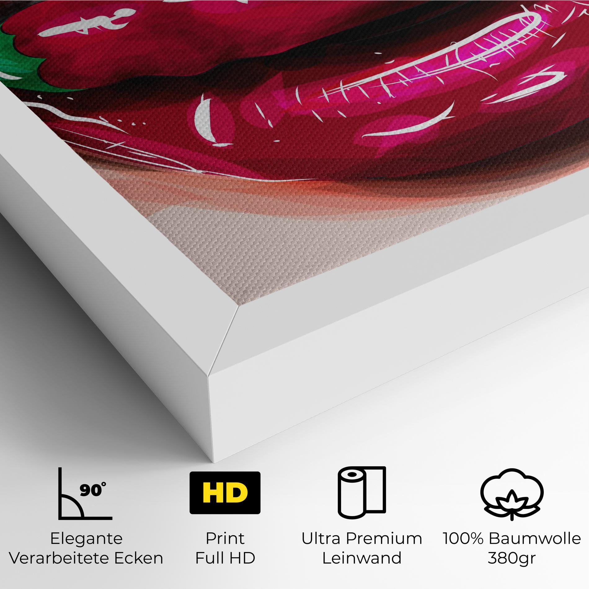 Leinwandbild Chilli Lips mockup 4