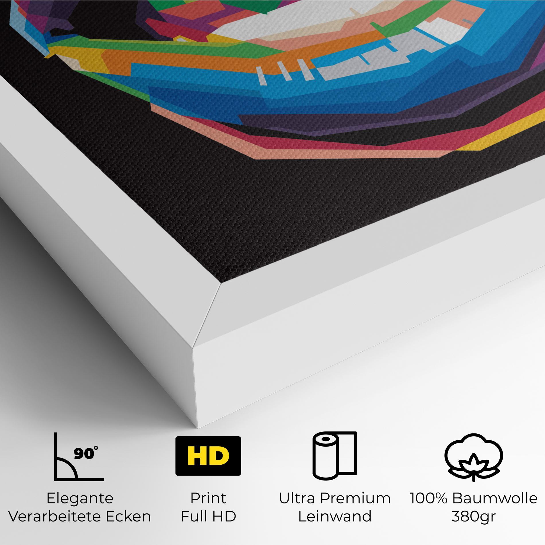 Leinwandbild Lips Toungue mockup 4