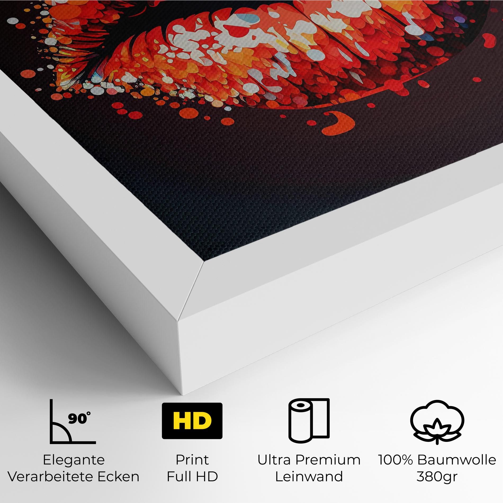 Red Lips With Word Lips It mockup 4