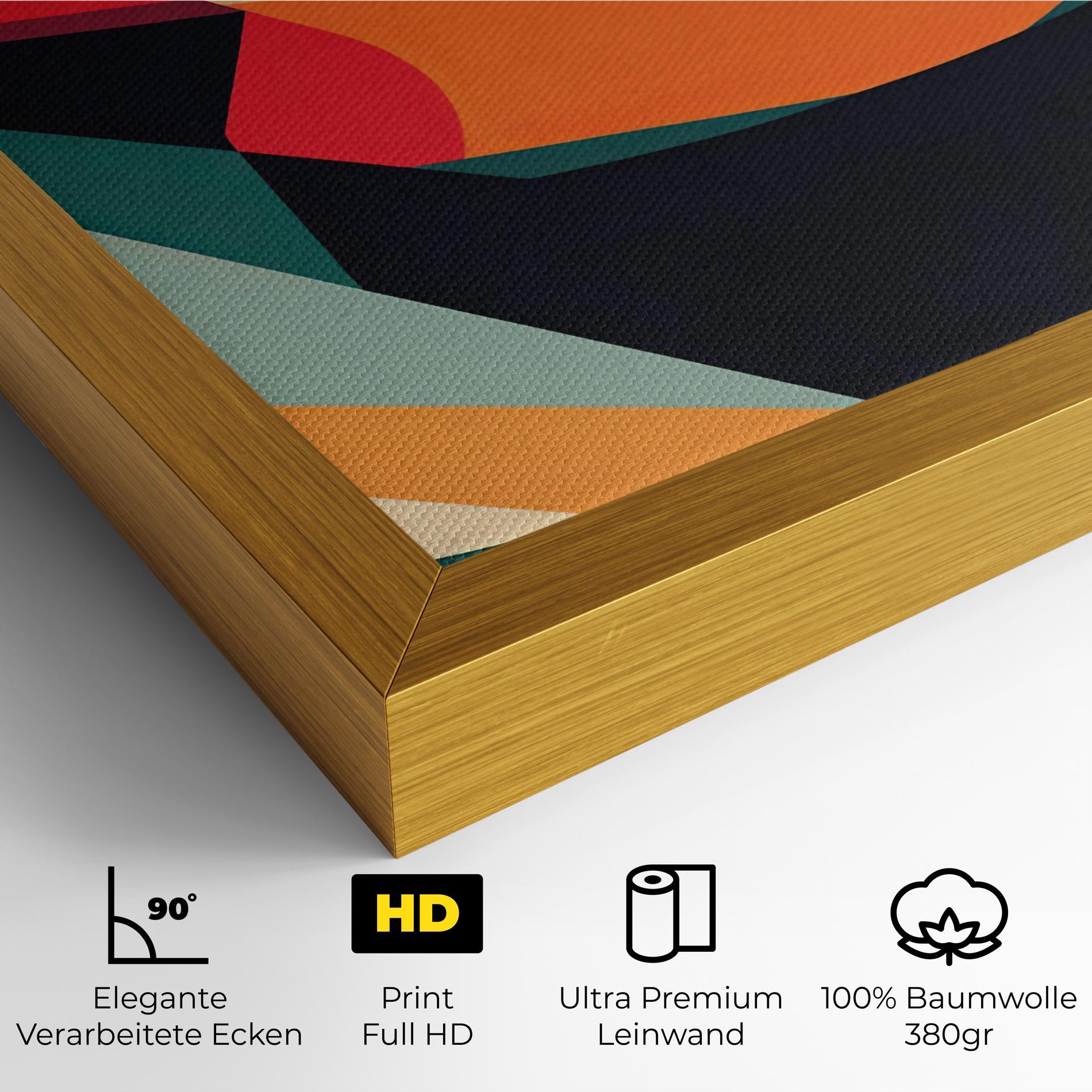 Leinwandbild Abstract Lips mockup 4