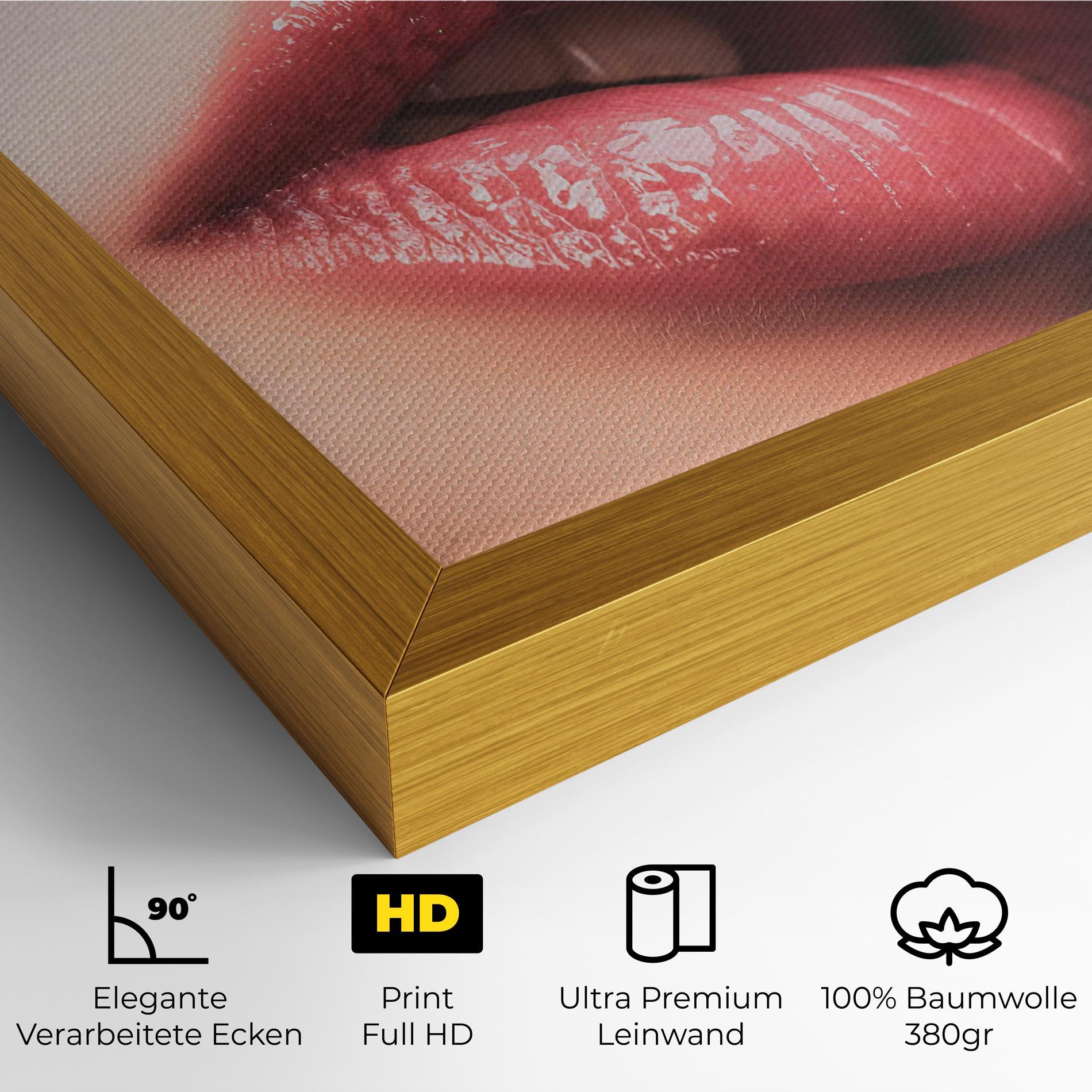 Leinwandbild Beautiful Lips mockup 4
