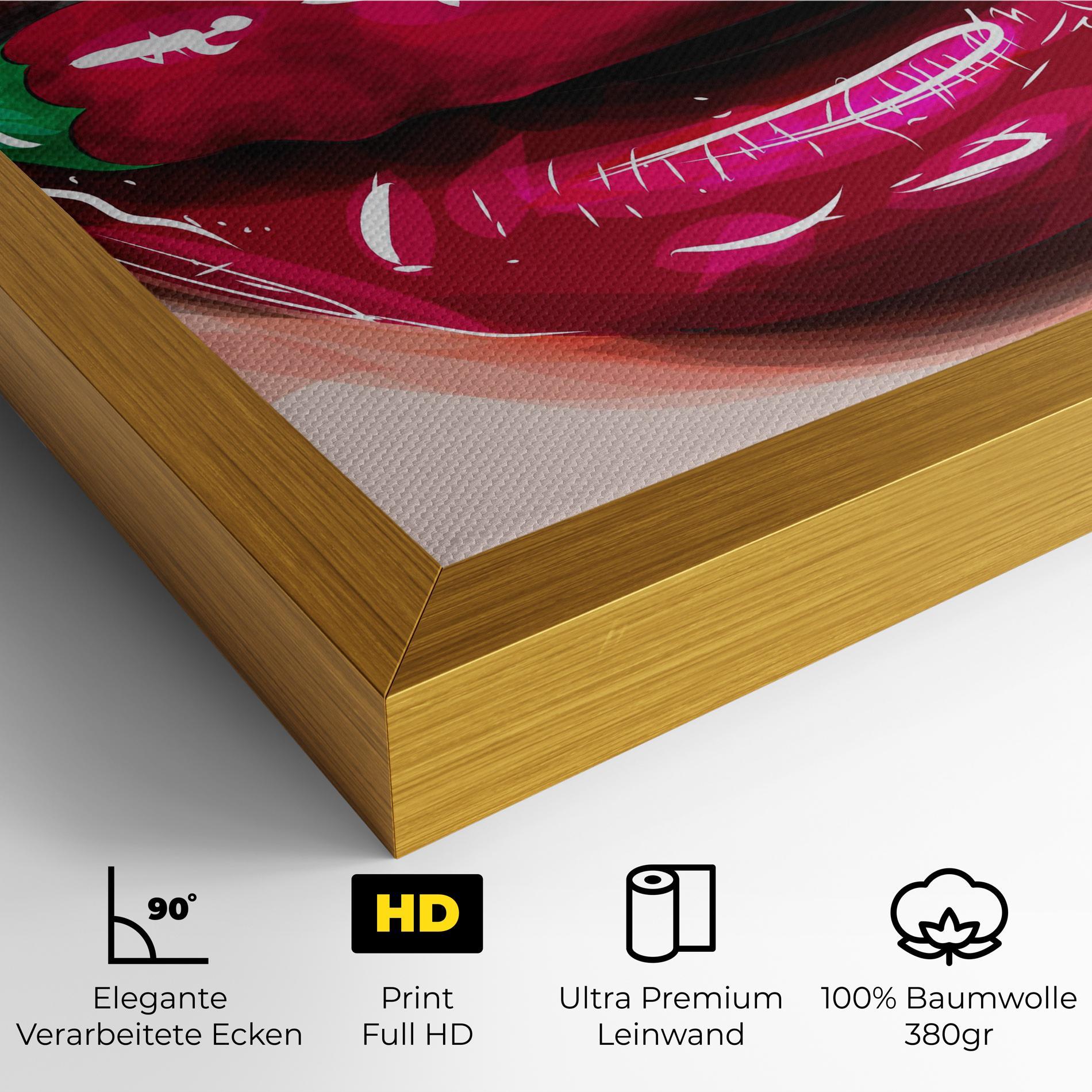 Leinwandbild Chilli Lips mockup 4
