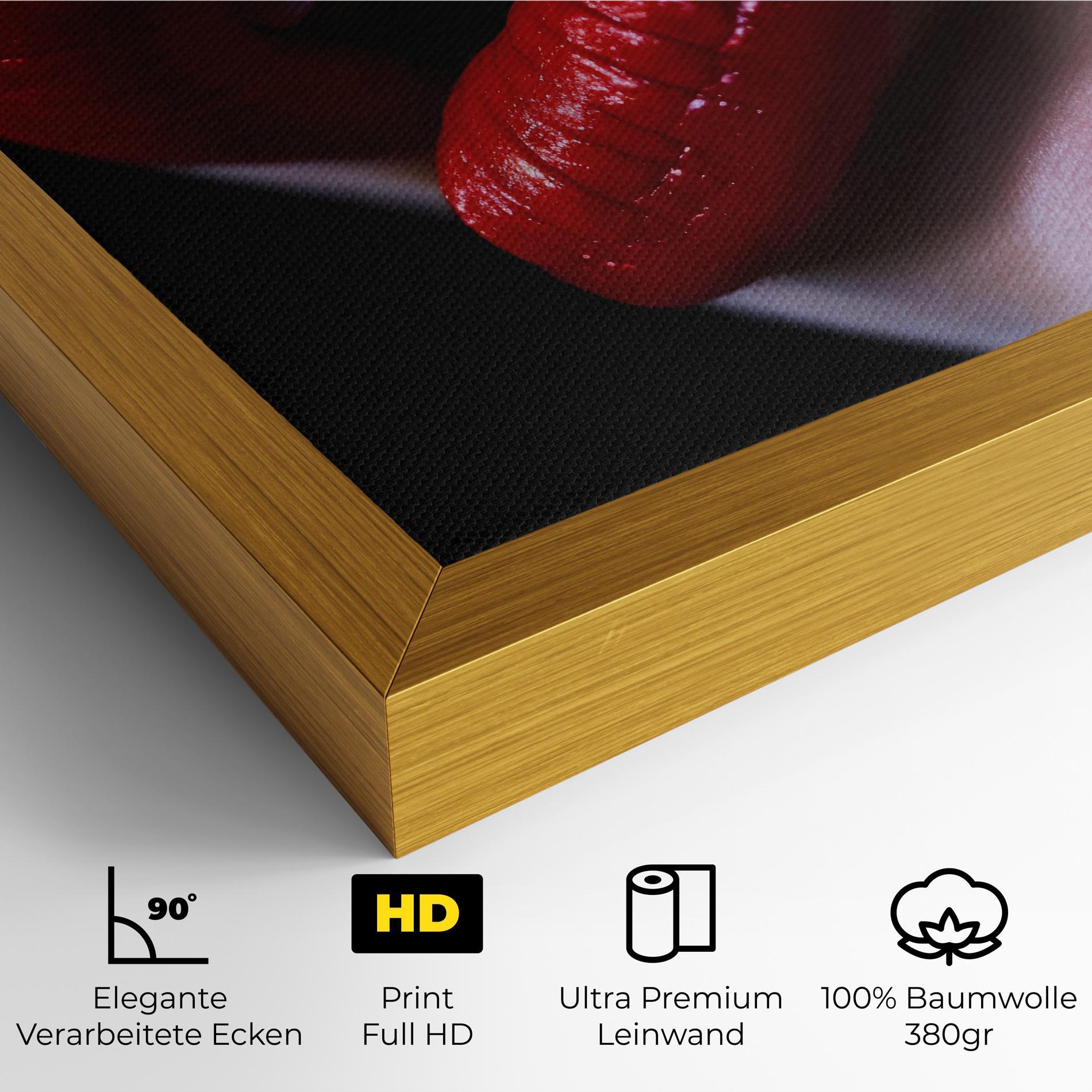 Leinwandbild Close Up Woman mockup 4