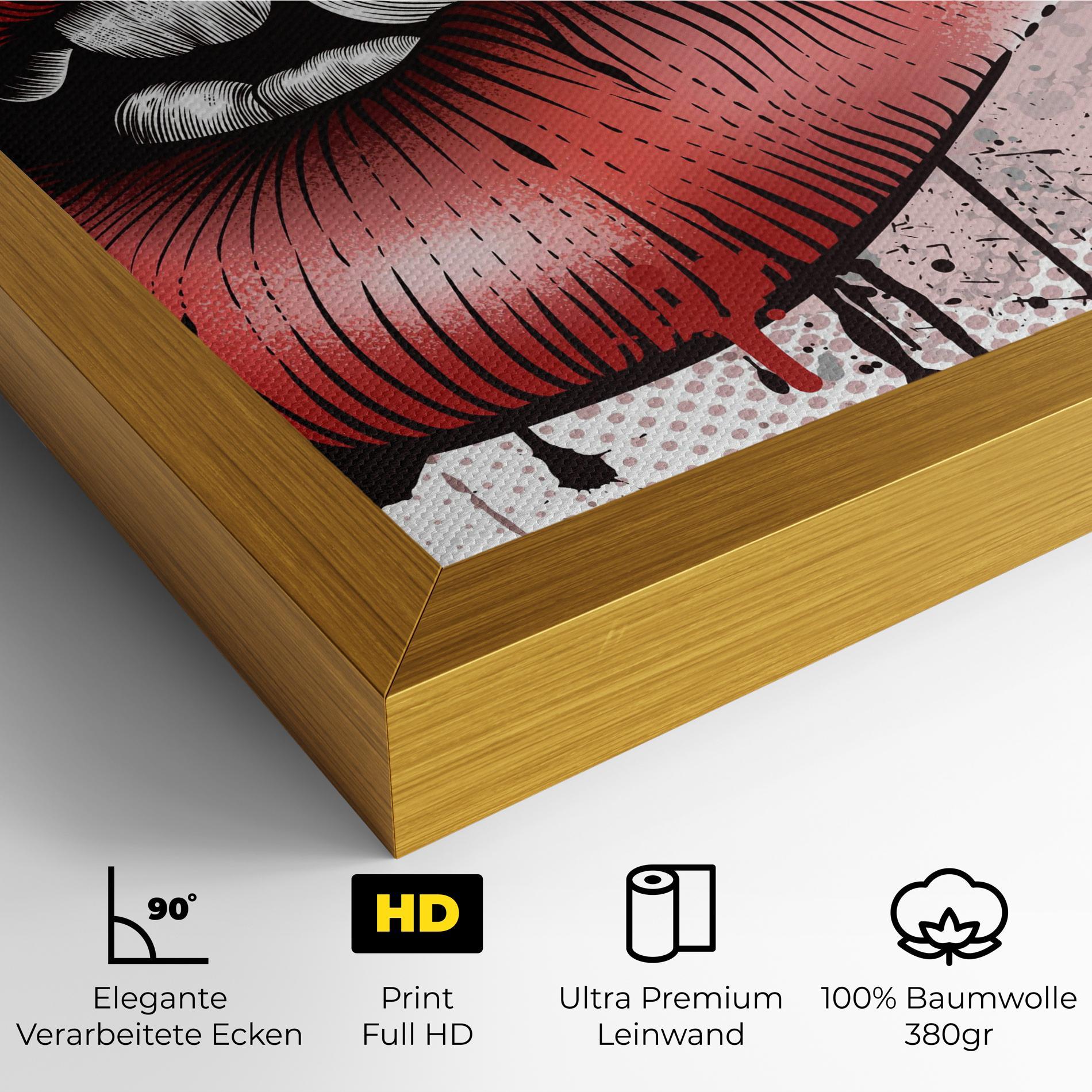 Leinwandbild Lips Pop Artistic mockup 4