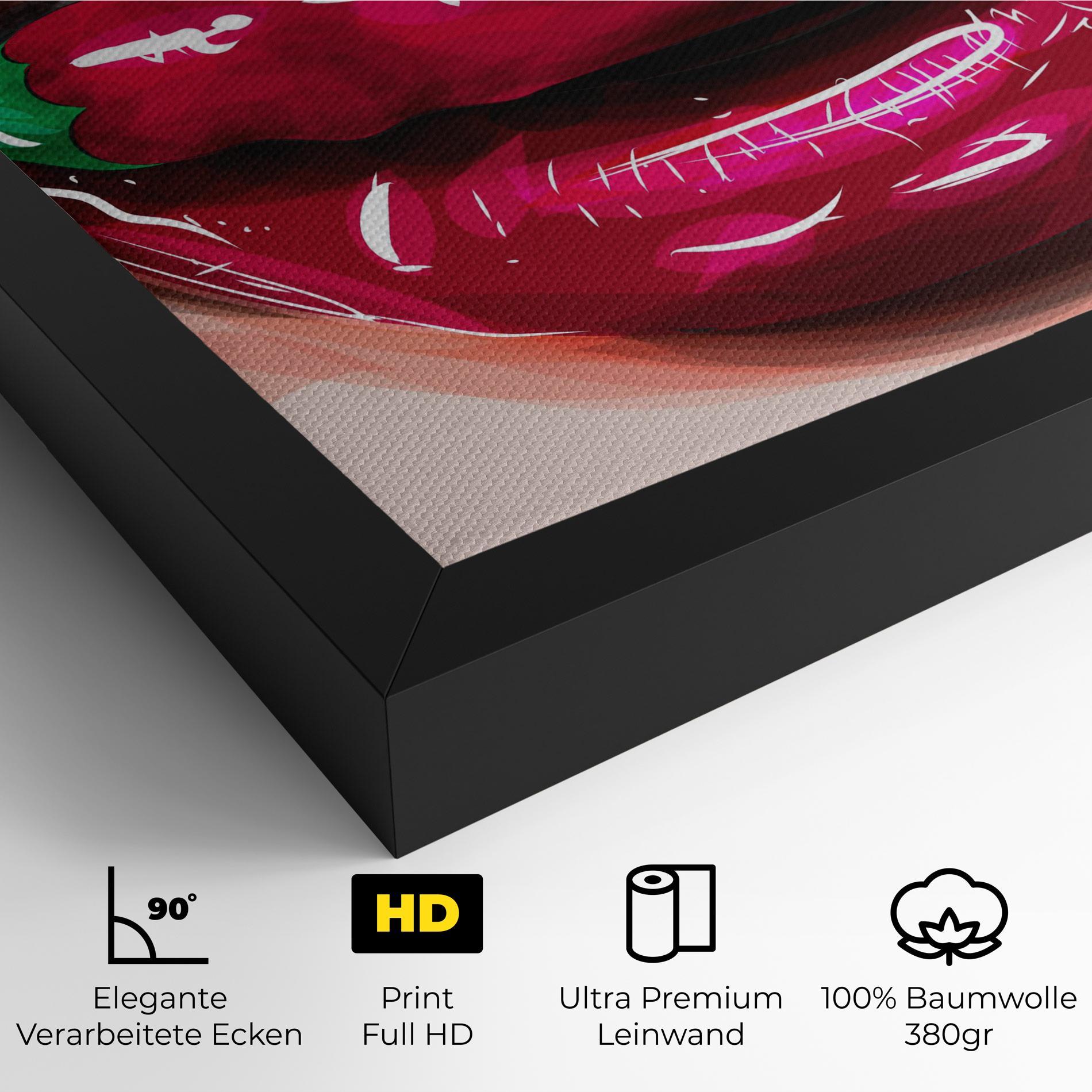 Leinwandbild Chilli Lips mockup 4