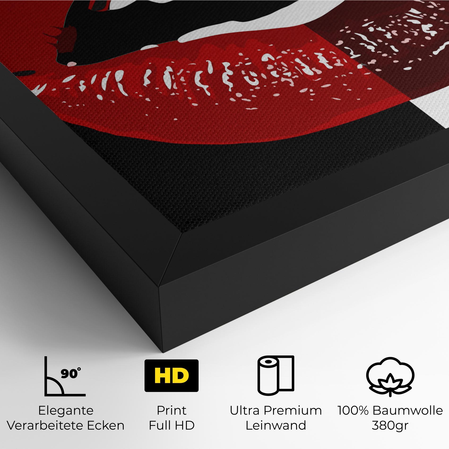 Leinwandbild Red Shade Lips mockup 4