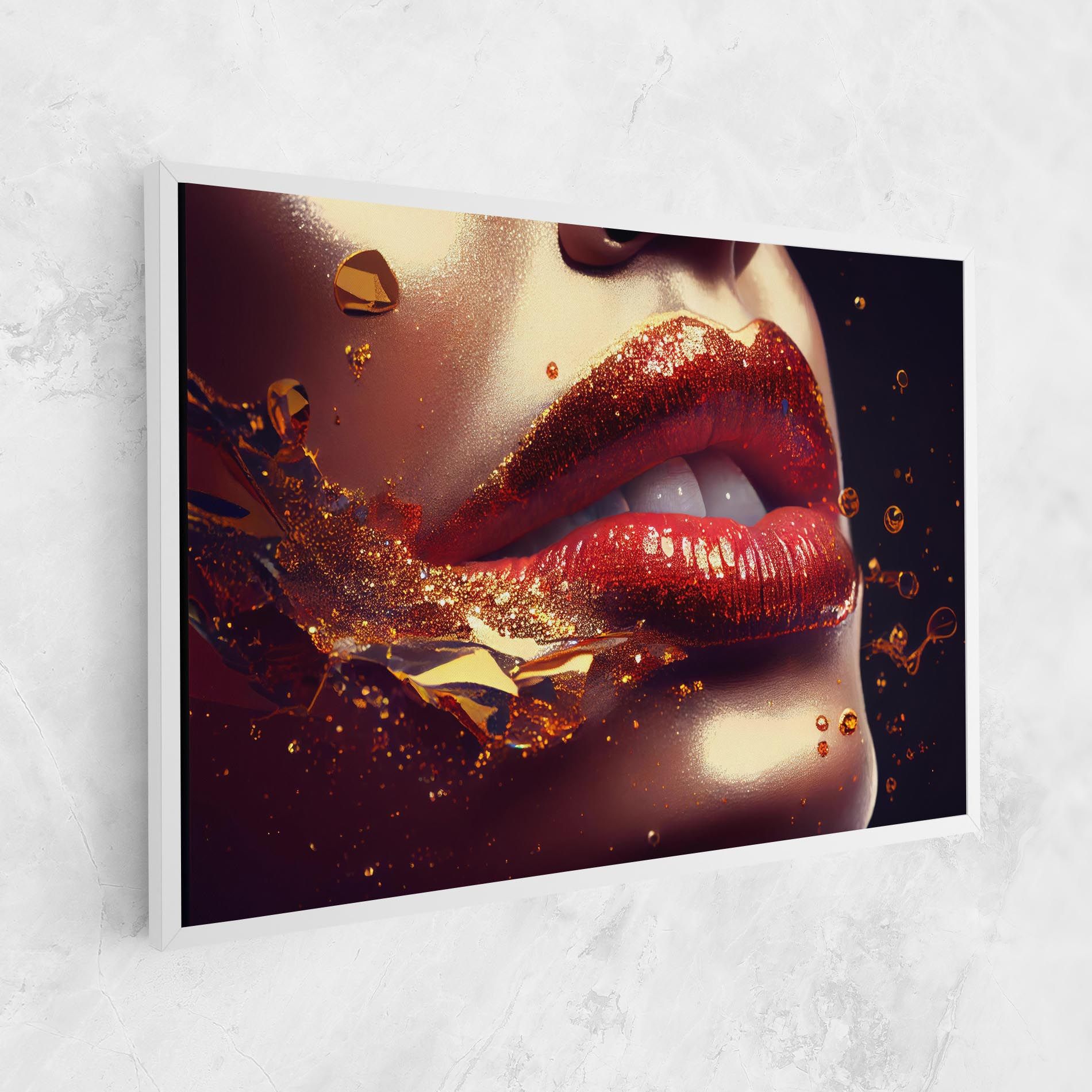 Gold Glitter Lips mockup 1