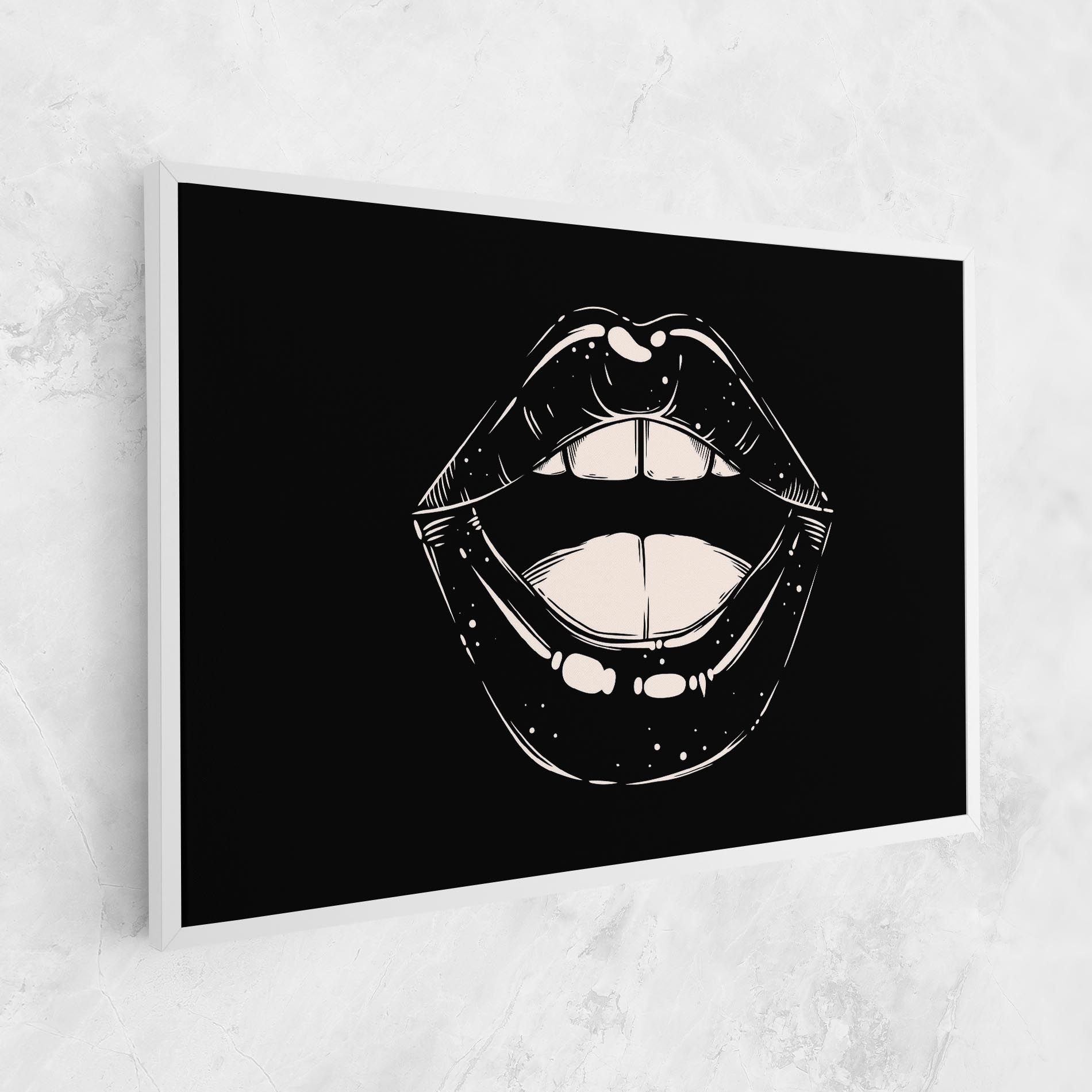 Lips On Black mockup 1