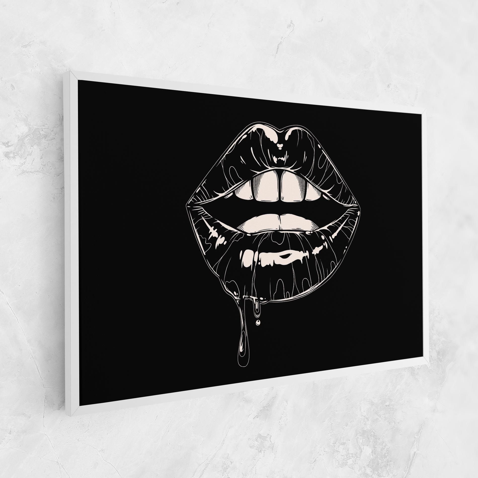 Open Lips On Black mockup 1