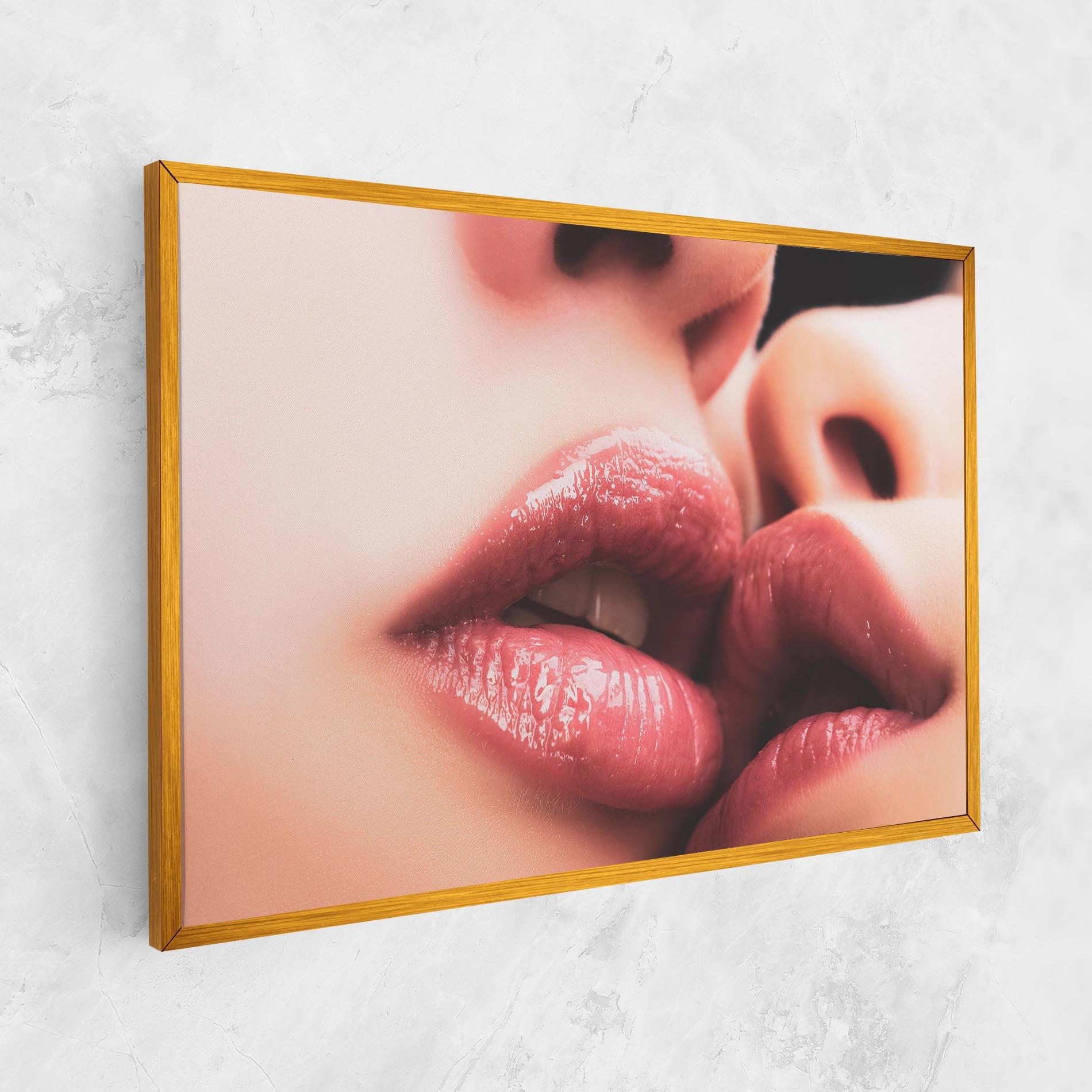 Leinwandbild Beautiful Lips mockup 1