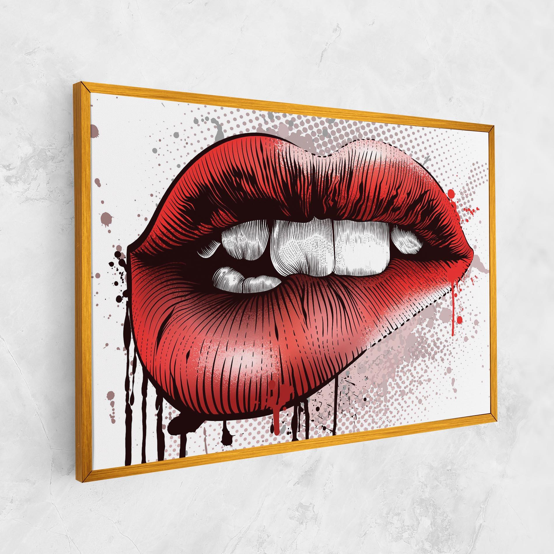 Leinwandbild Lips Pop Artistic mockup 1