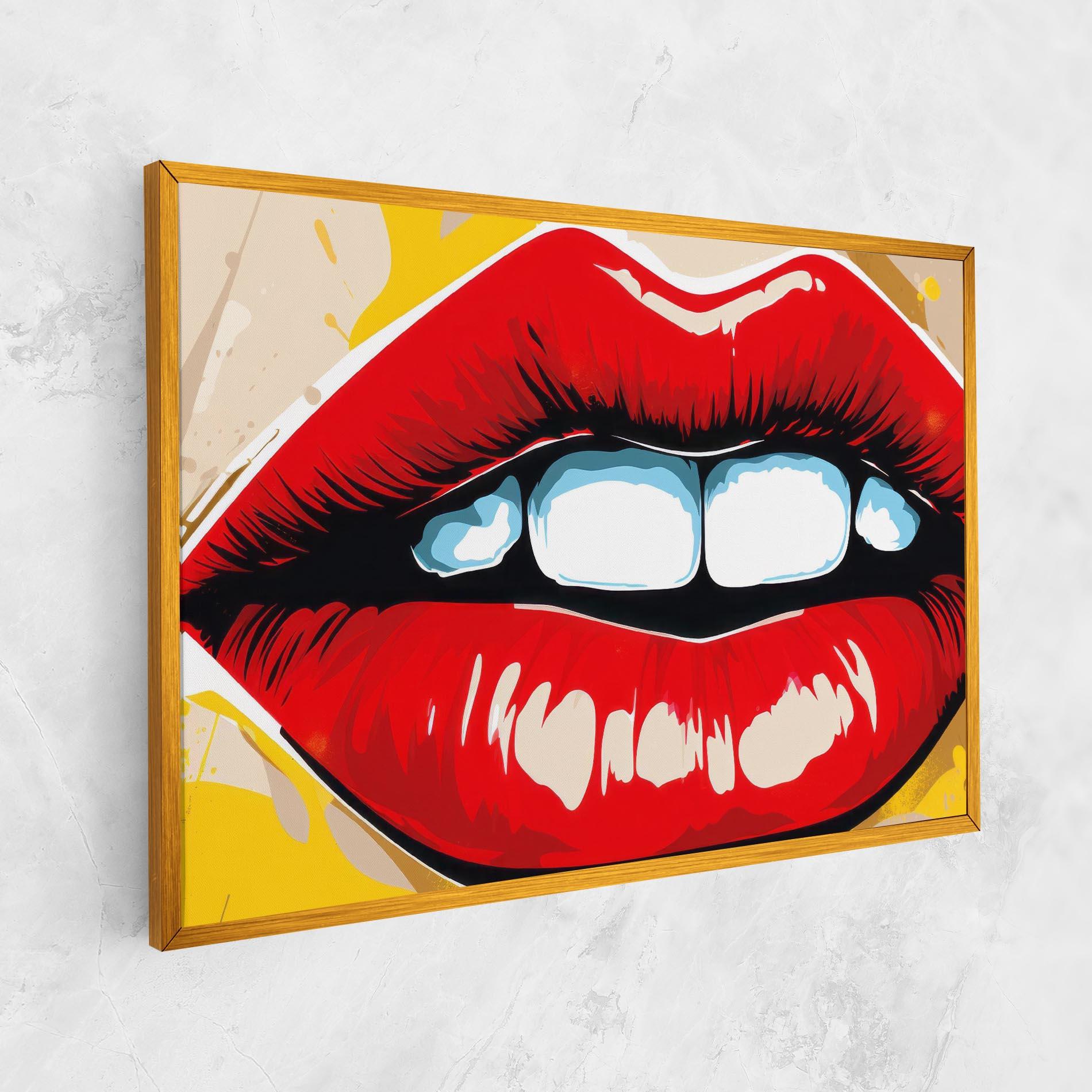 Leinwandbild Pop Lips mockup 1