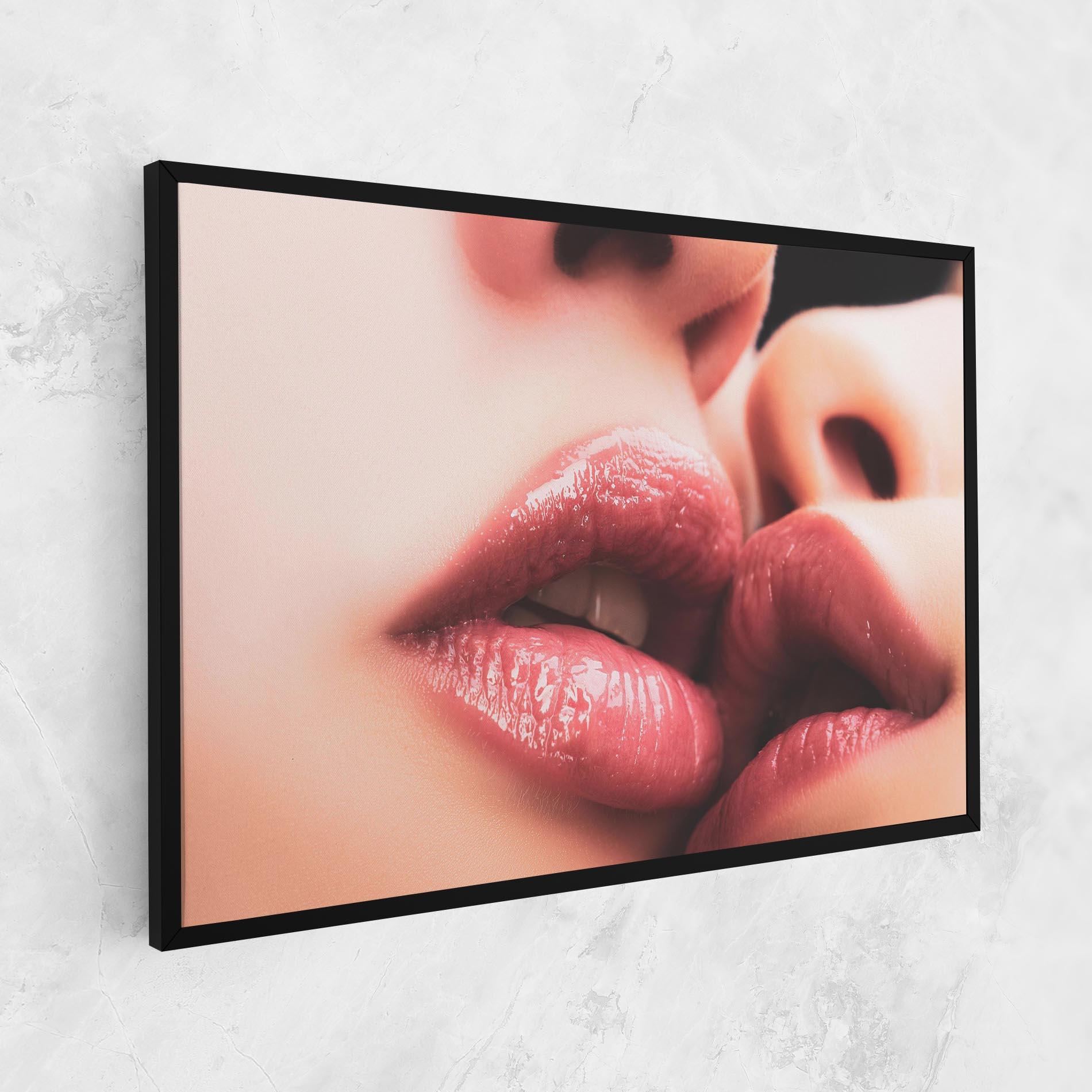 Leinwandbild Beautiful Lips mockup 1
