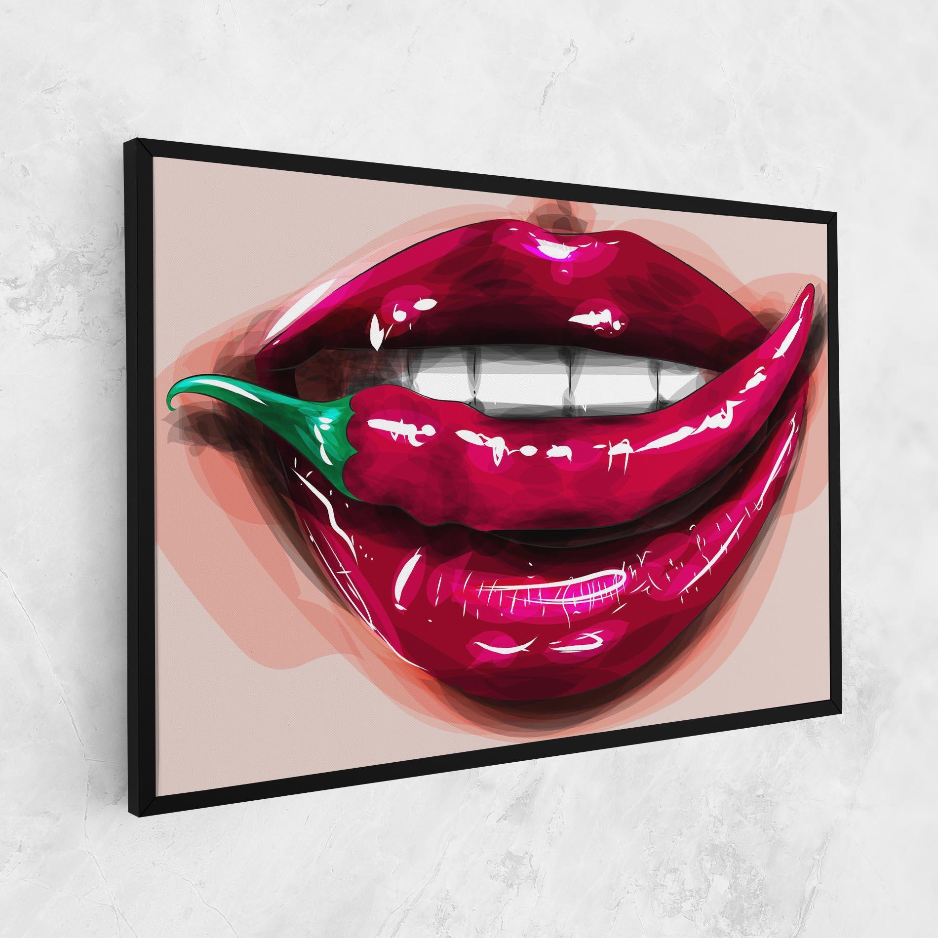 Leinwandbild Chilli Lips mockup 1