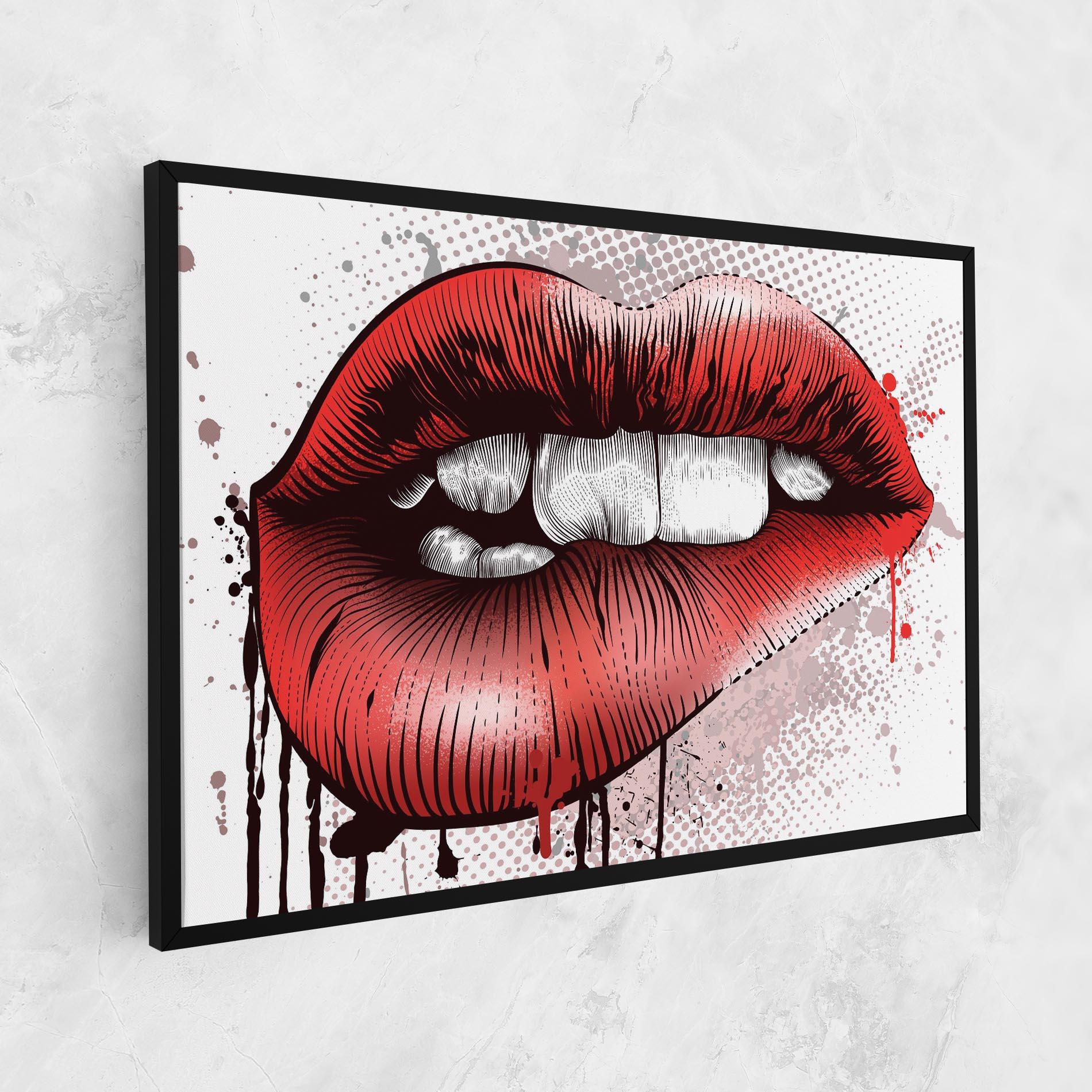 Leinwandbild Lips Pop Artistic mockup 1
